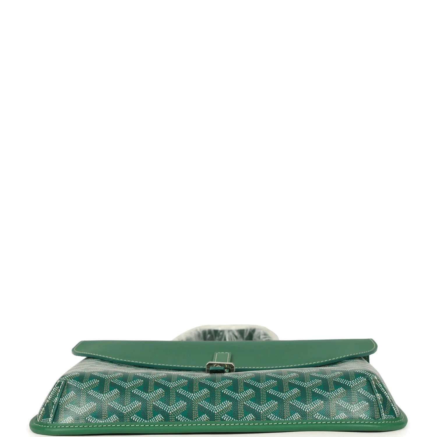 Goyard Coursier Messenger Bag Green Goyardine Canvas & Chevroches Calfskin — фото 7
