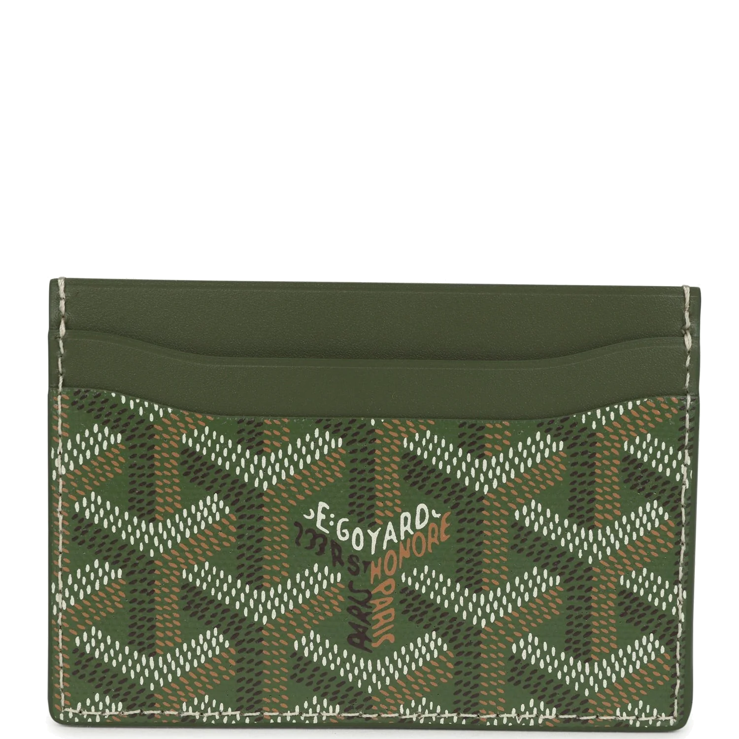 Goyard Goyardine Canvas Khaki Saint-Sulpice Card Wallet — фото 5