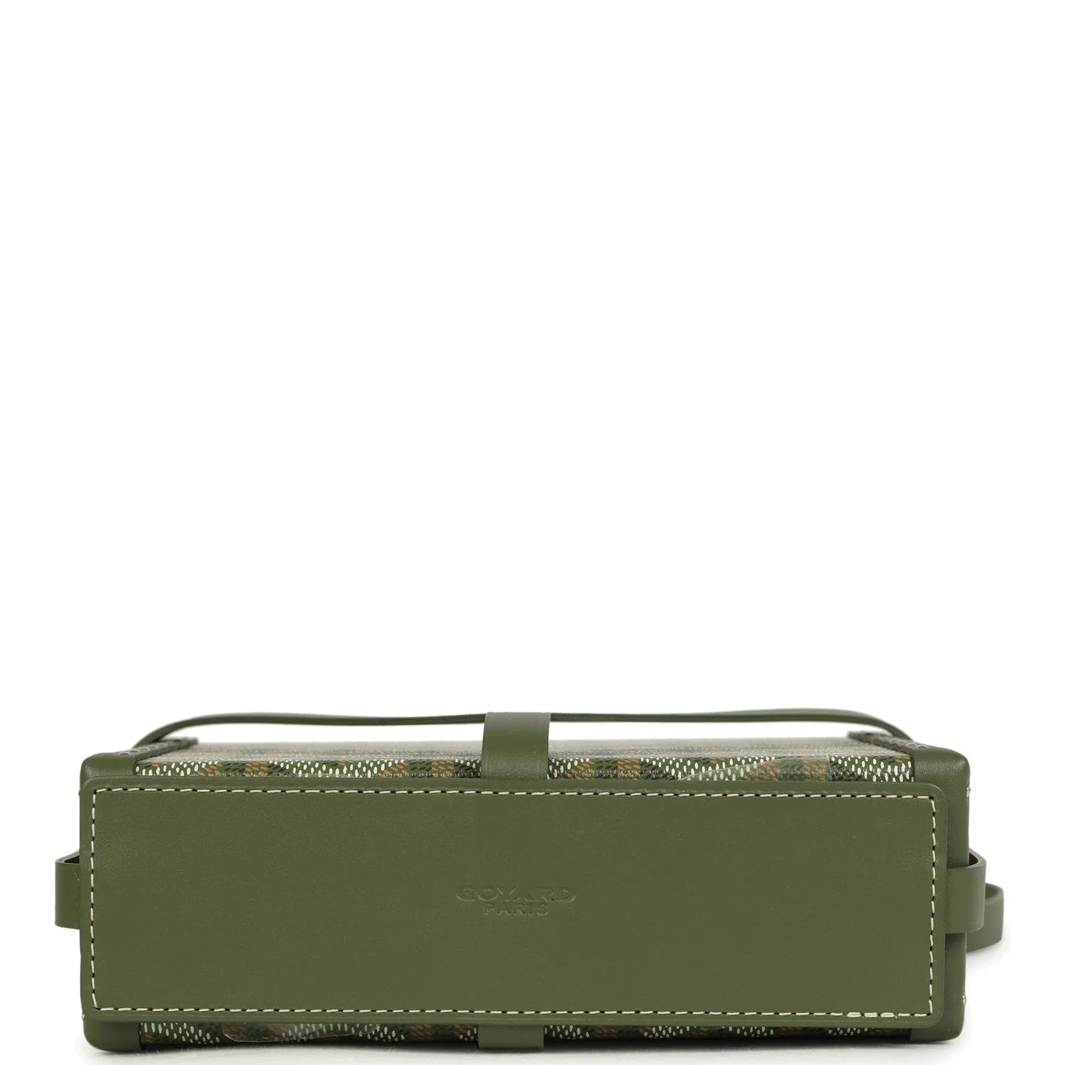 Goyard Goyardine Canvas Khaki Minaudière Trunk Bag — фото 6