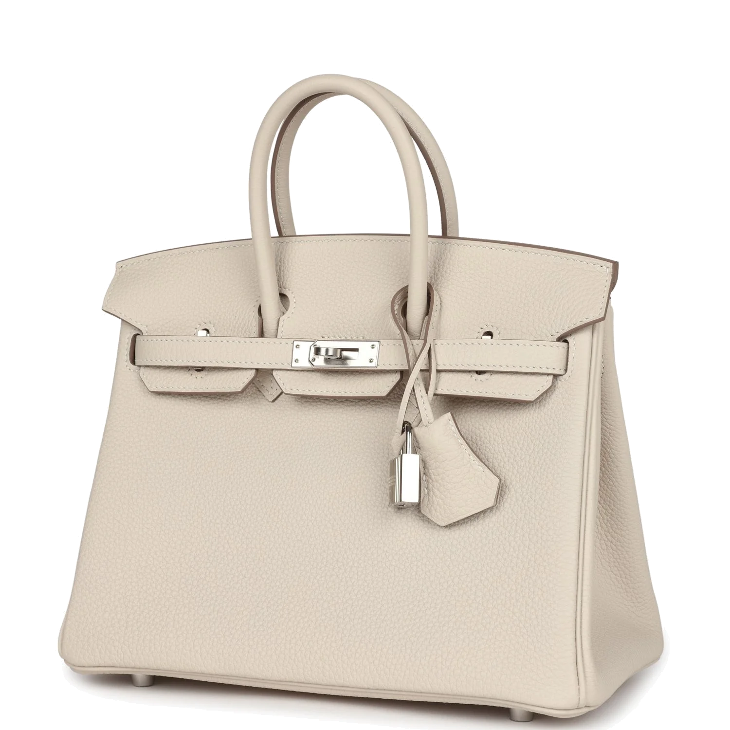 Hermes Birkin 25 Craie Togo Palladium Hardware Крэ Togo — фото 6