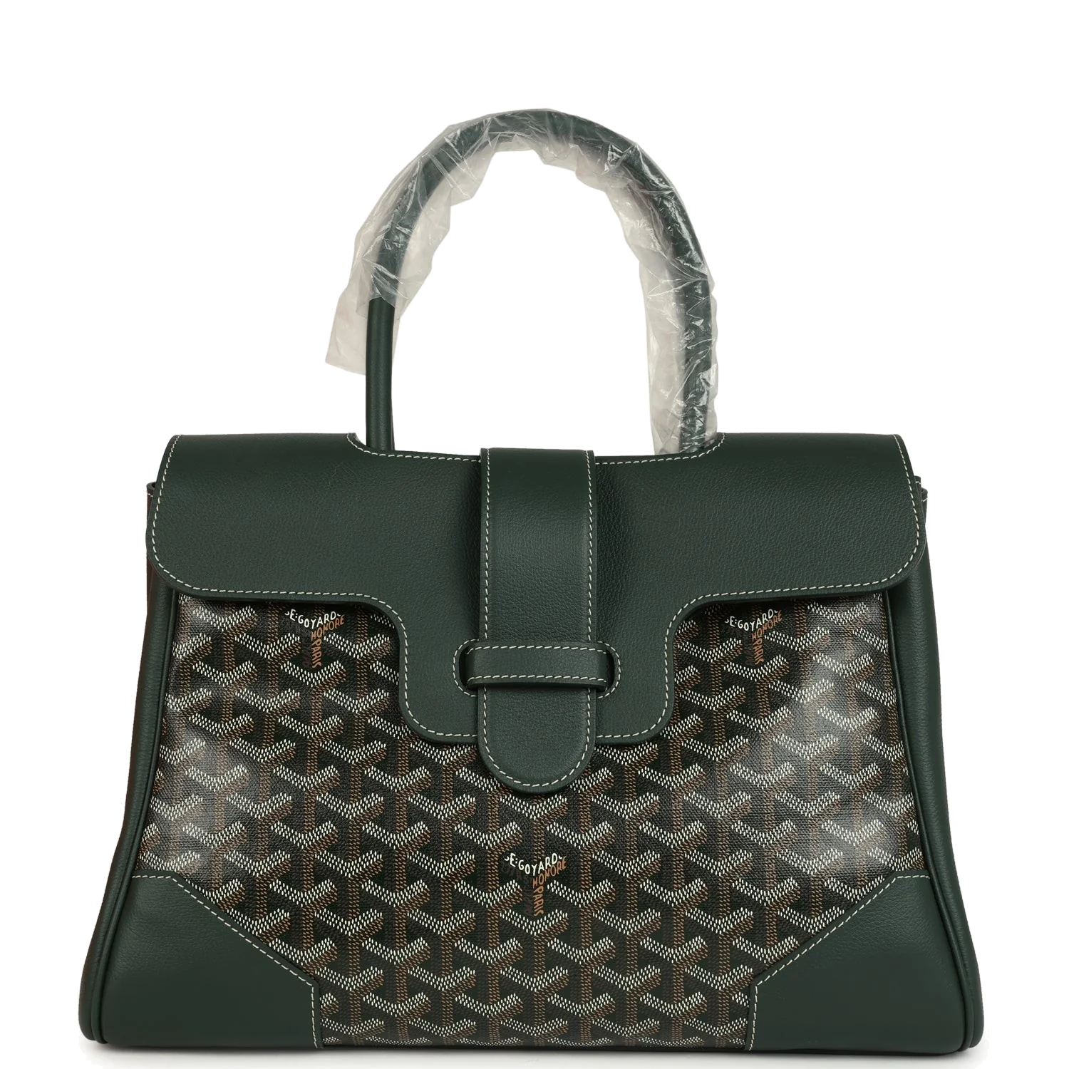 Goyard Saigon Tote Dark Green Goyardine Canvas — фото 2