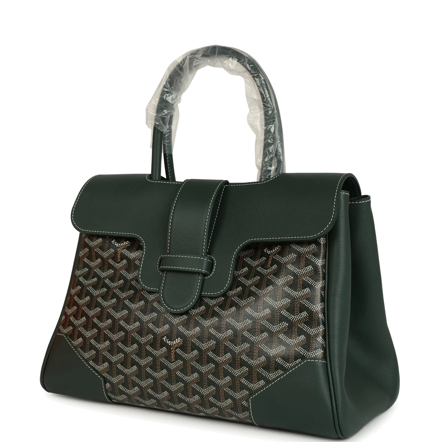 Goyard Saigon Tote Dark Green Goyardine Canvas — фото 6