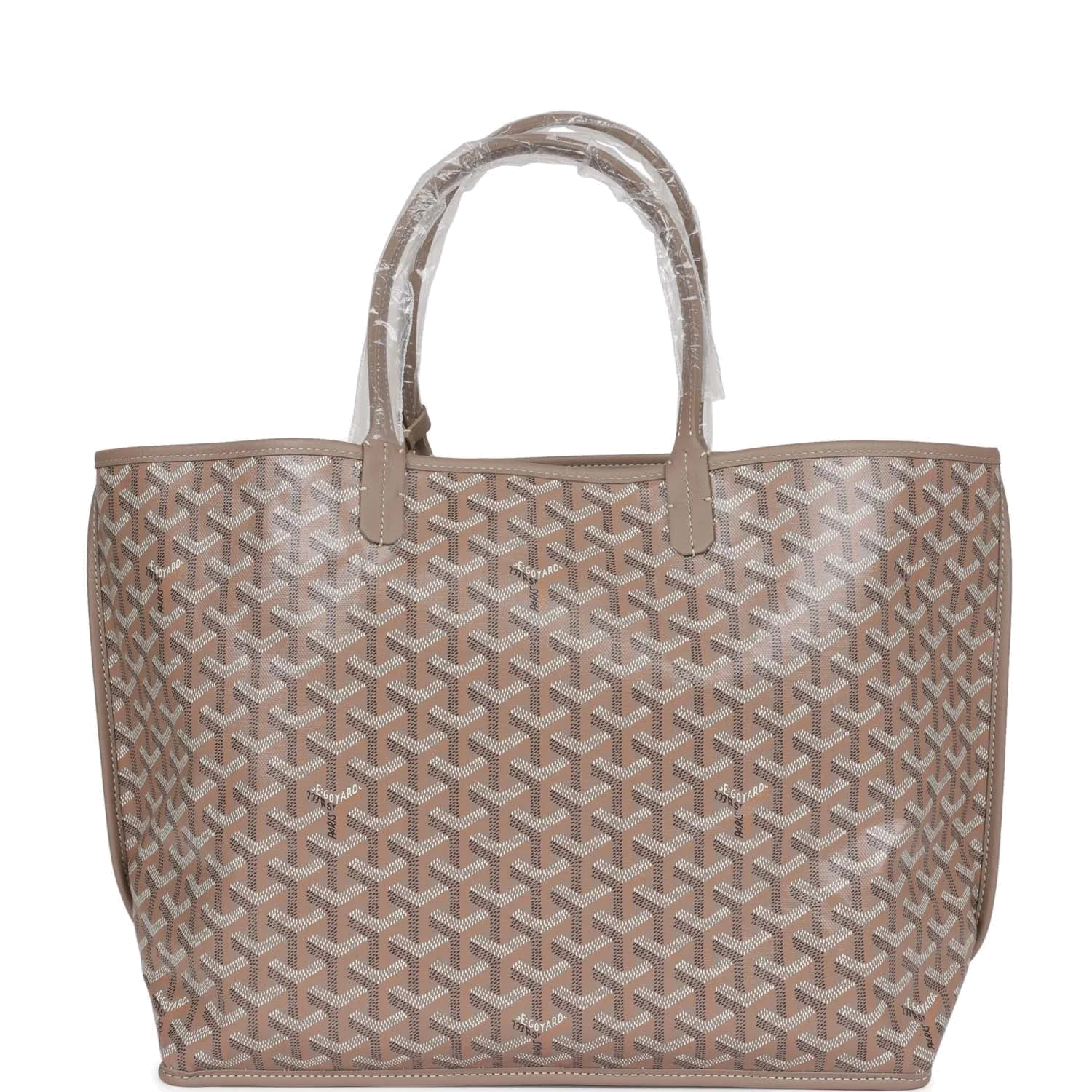 Goyard Goyardine Greige Anjou PM Embroidered Bunny Khaki Bag — фото 6