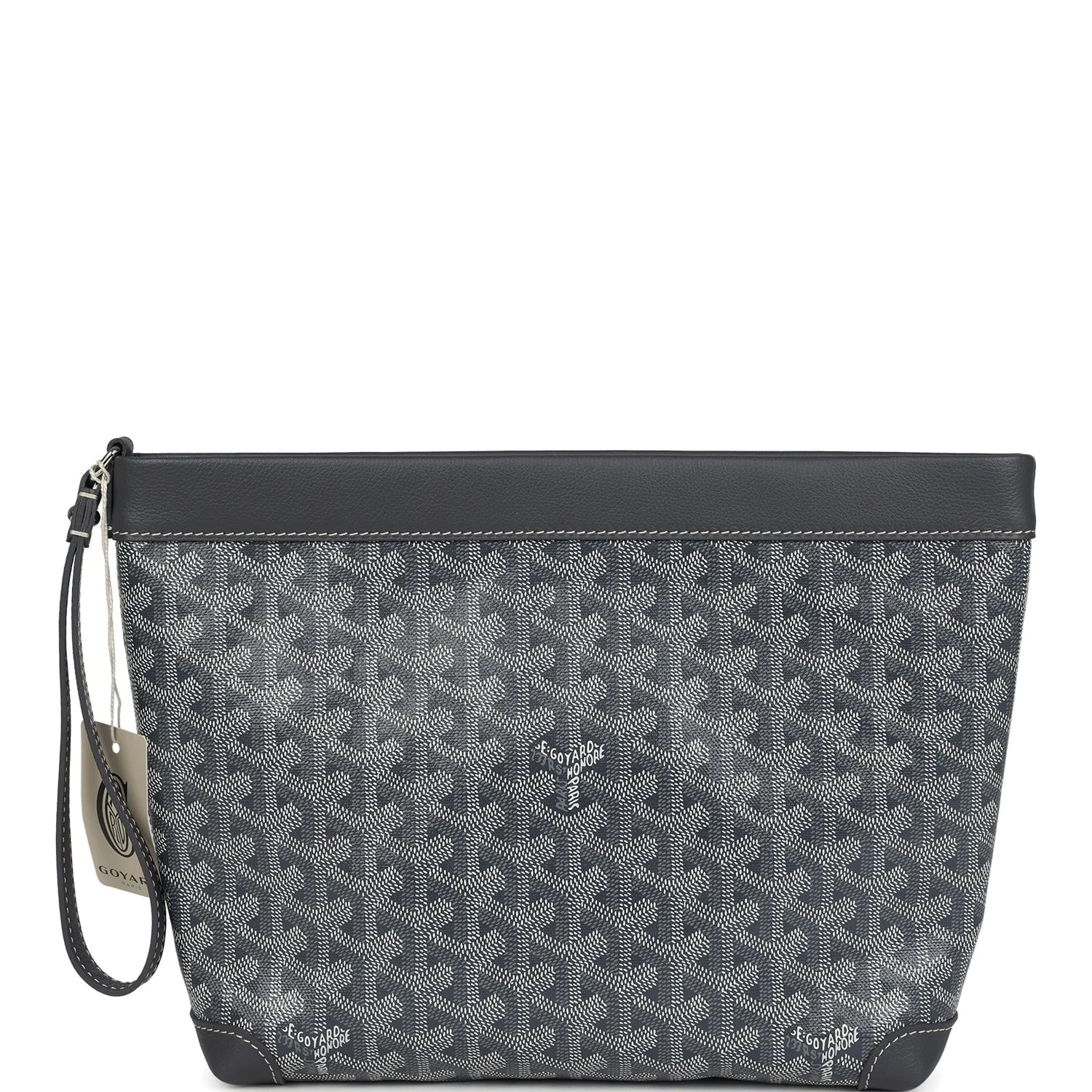 Goyard Goyardine Canvas Grey Conti Pouch — фото 2