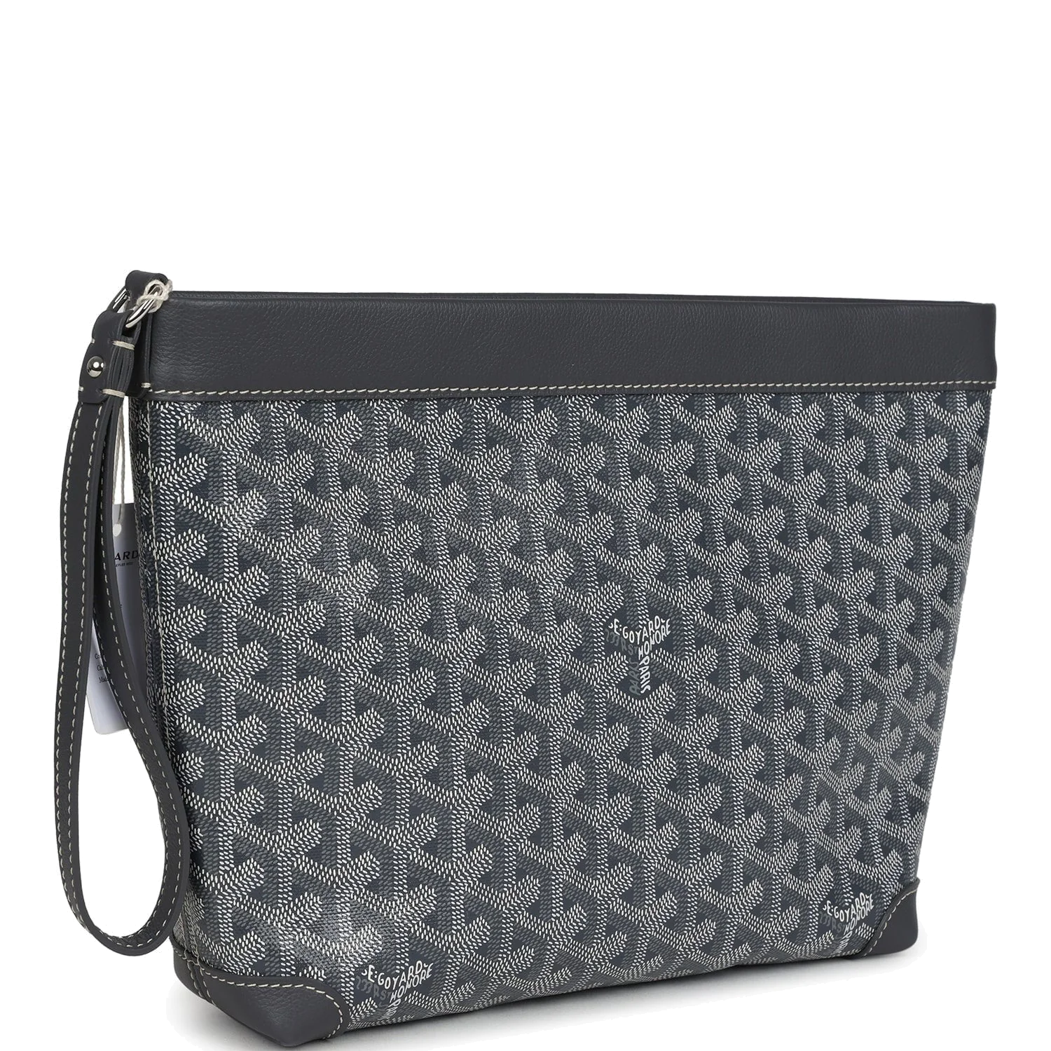 Goyard Goyardine Canvas Grey Conti Pouch — фото 3