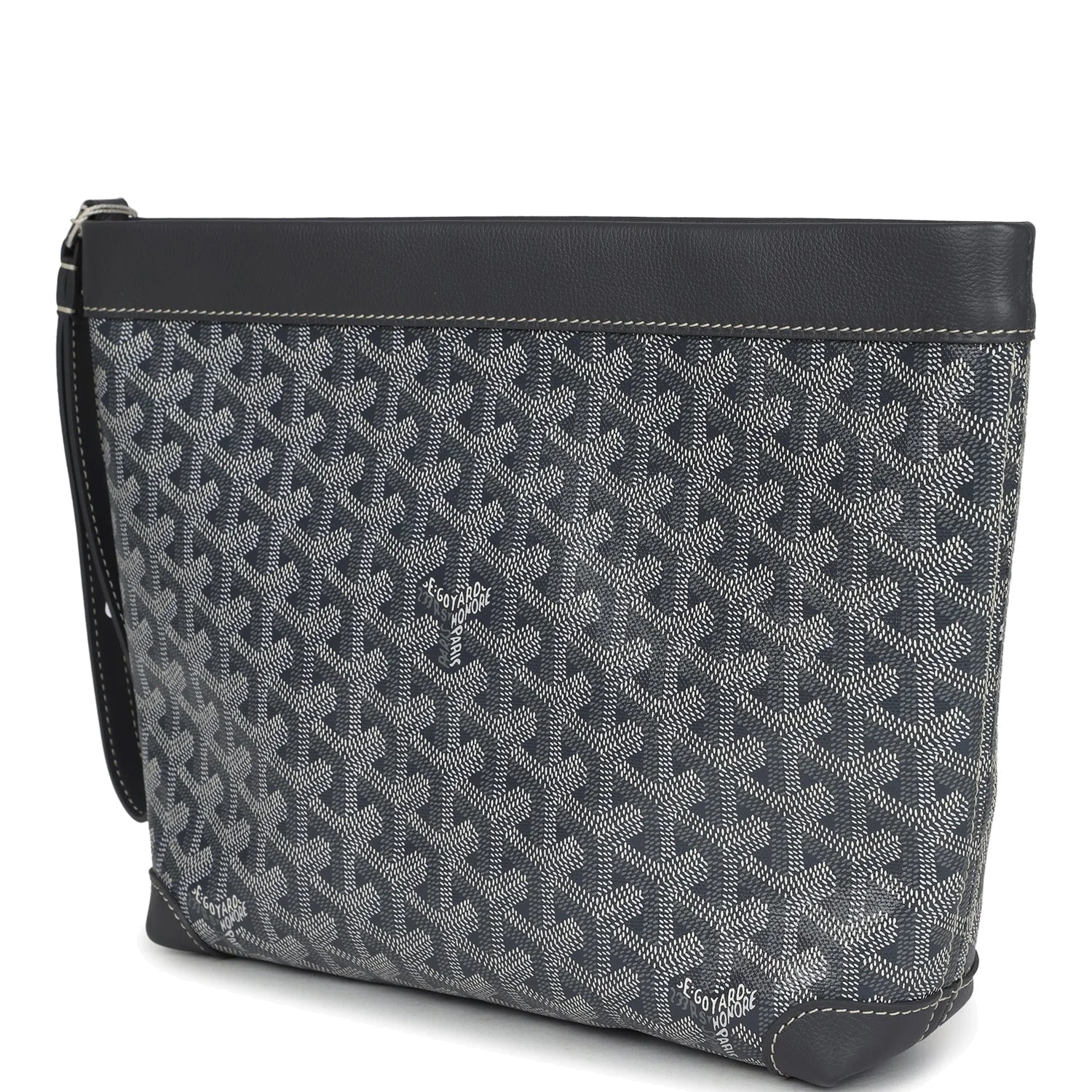 Goyard Goyardine Canvas Grey Conti Pouch — фото 6