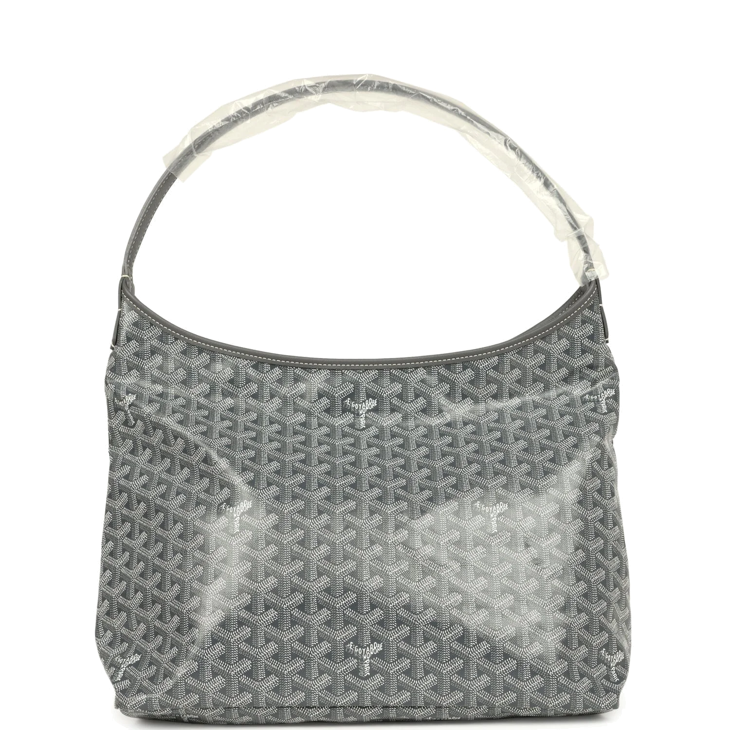 Goyard Goyardine Grey Boheme Hobo Bag