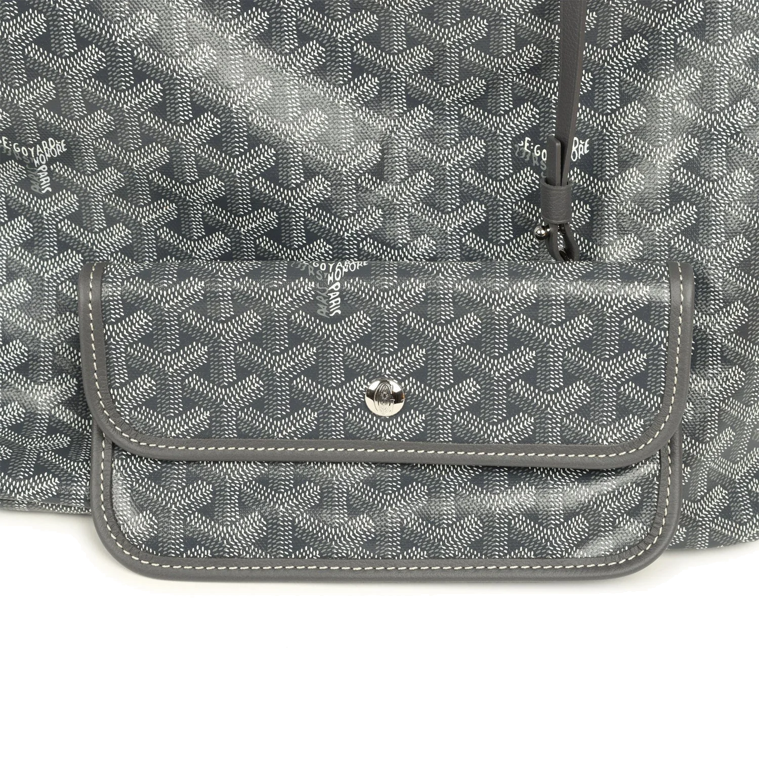 Goyard Goyardine Grey Boheme Hobo Bag — фото 8