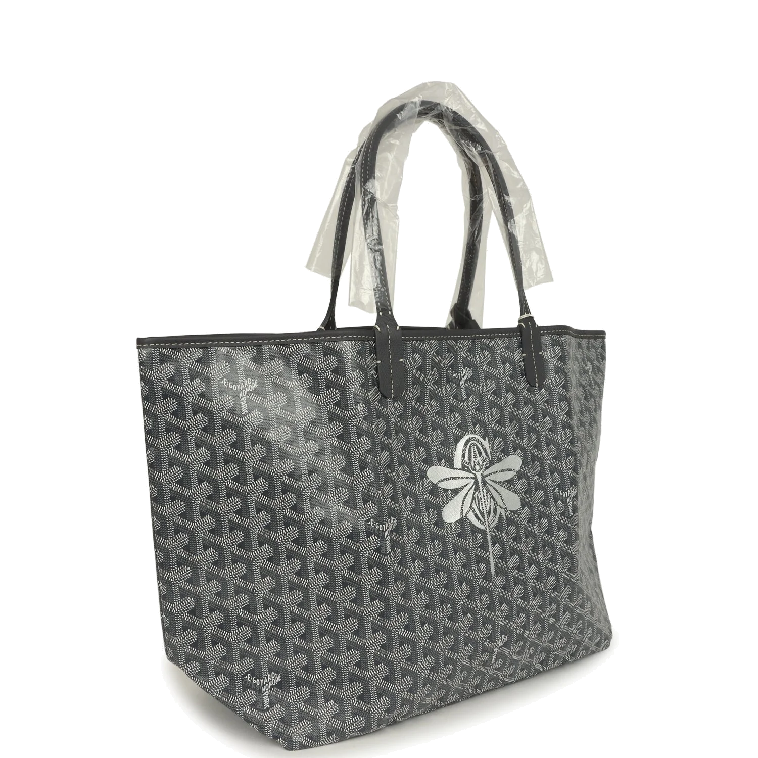 Goyard Goyardine Grey Saint Louis PM Tote Bag — фото 3