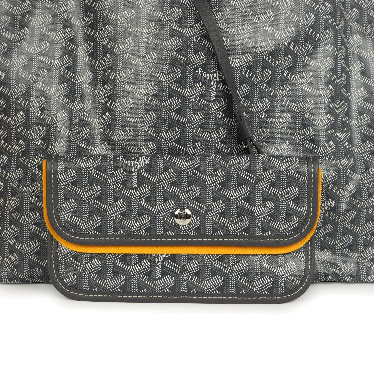 Goyard Goyardine Grey St. Louis GM Tote Bag — фото 7