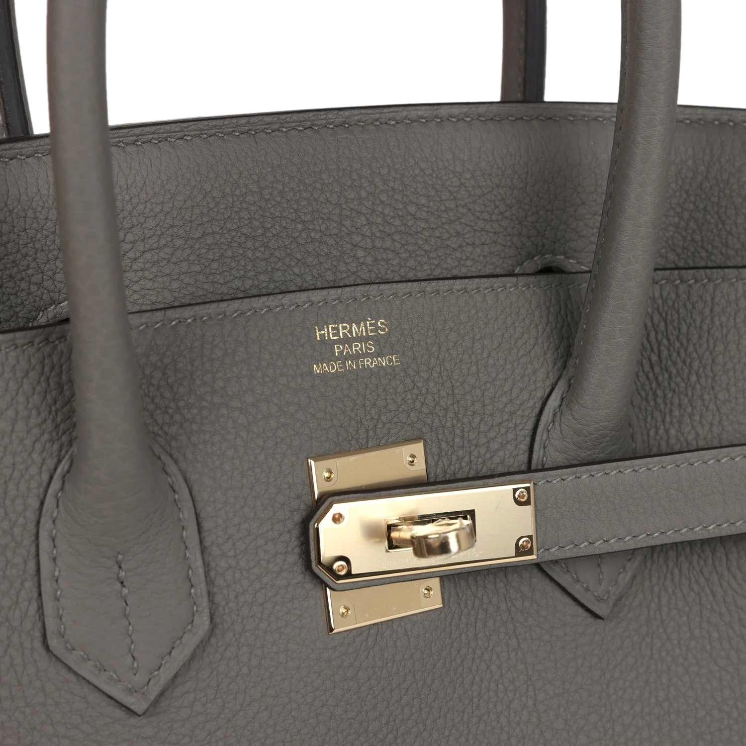 Hermes Birkin 35 Gris Meyer Togo Permabrass Hardware Серый Мейер — фото 8