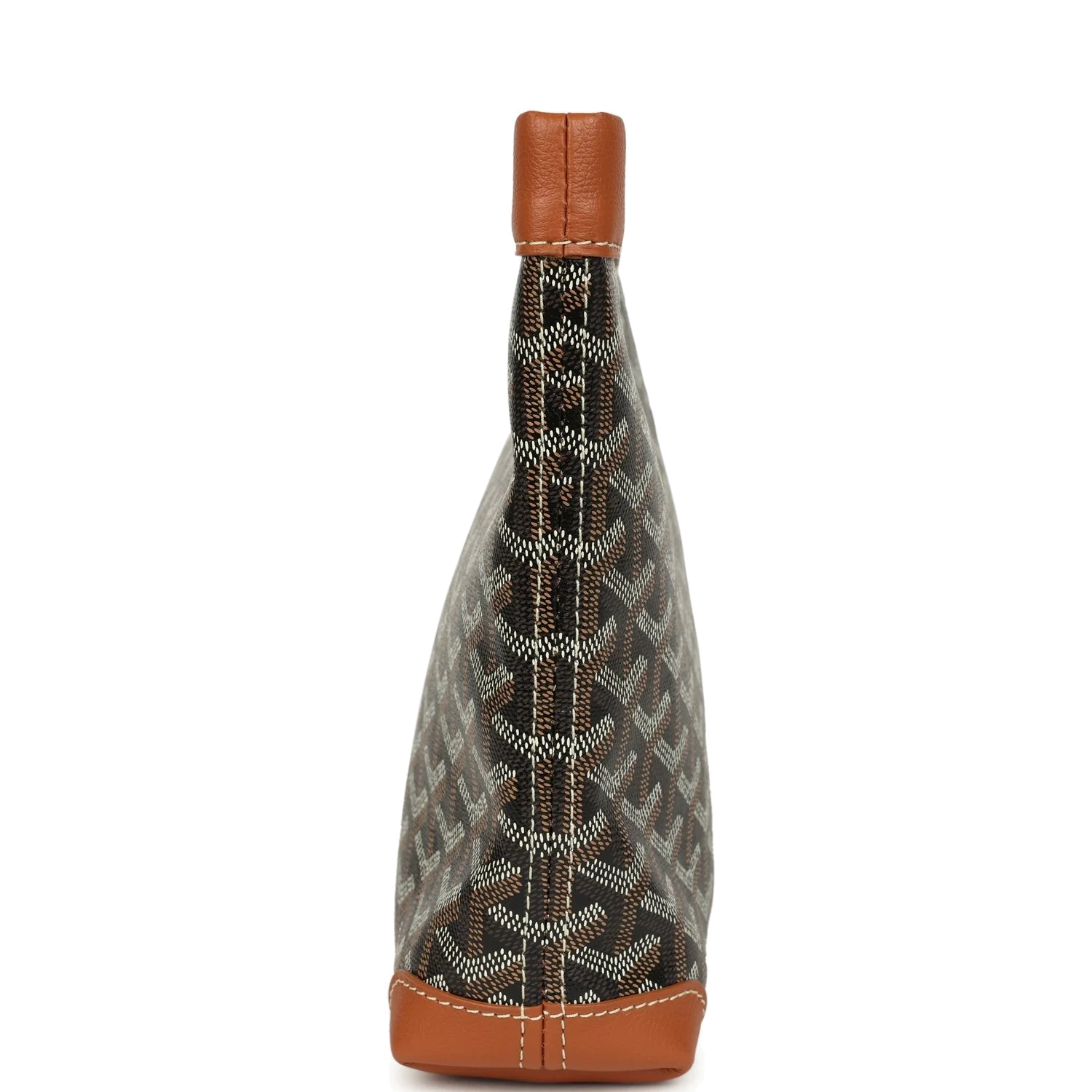 Goyard Goyardine Canvas Black and Tan Conti Pouch — фото 7