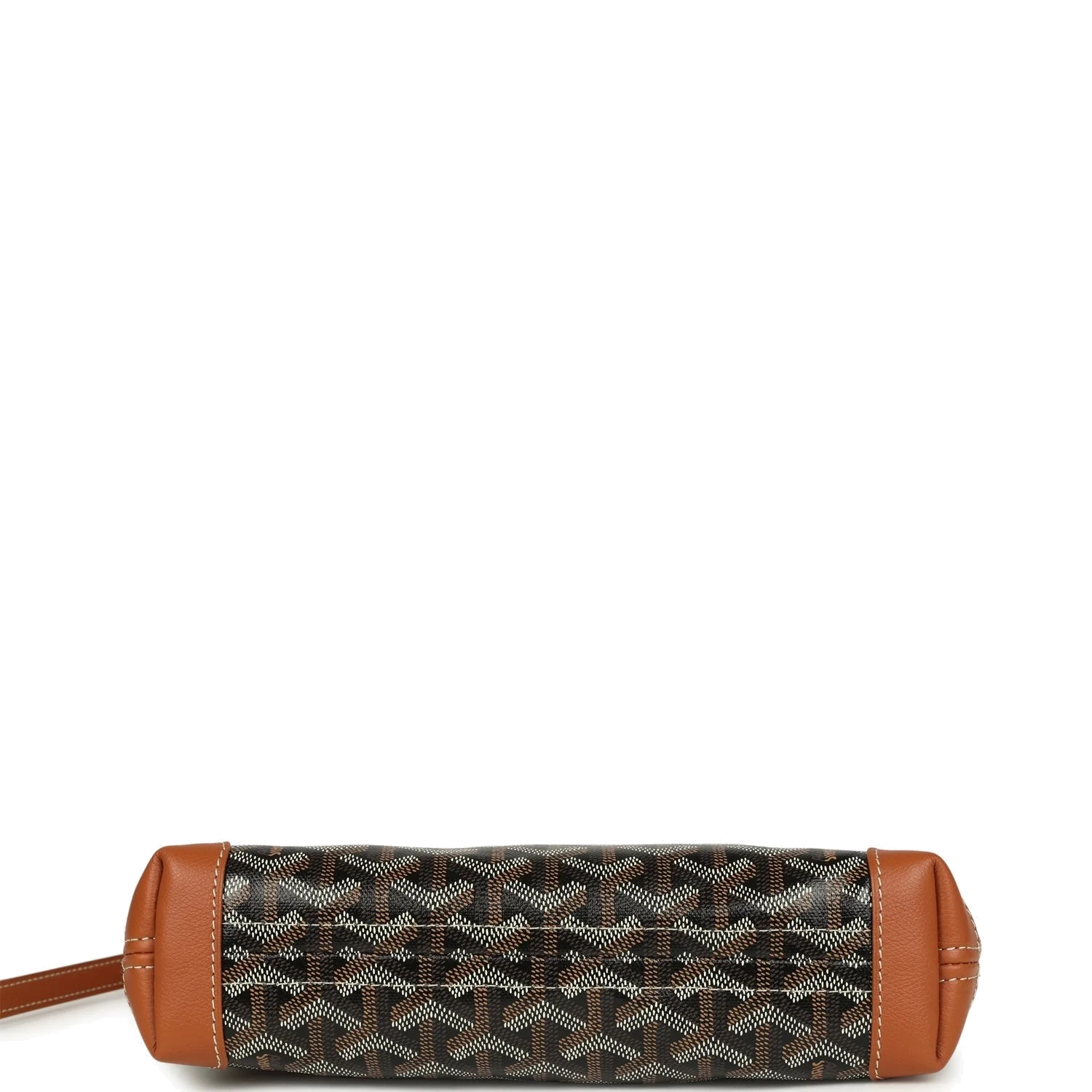 Goyard Goyardine Canvas Black and Tan Conti Pouch — фото 8