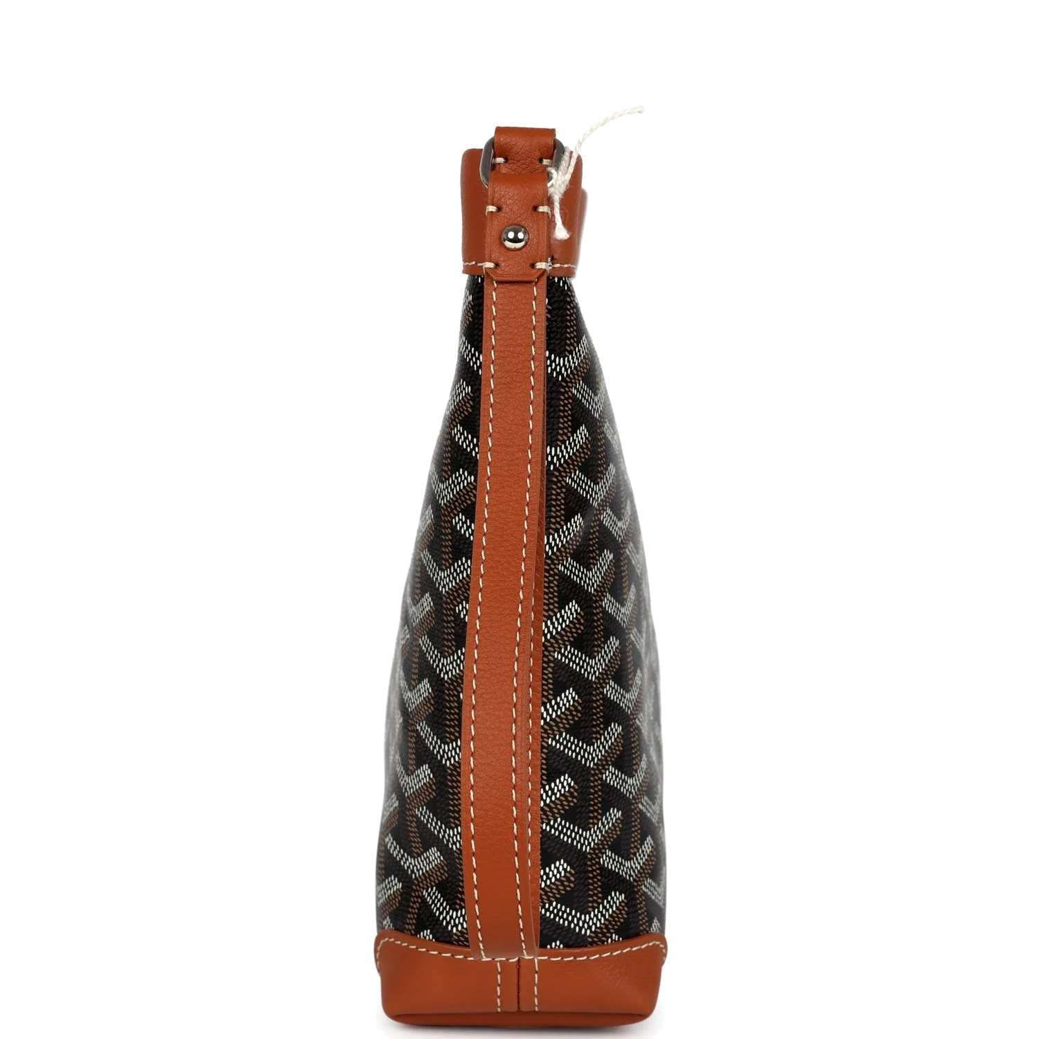 Goyard Cuir Goyardine Canvas Black and Tan Conti Pouch — фото 4