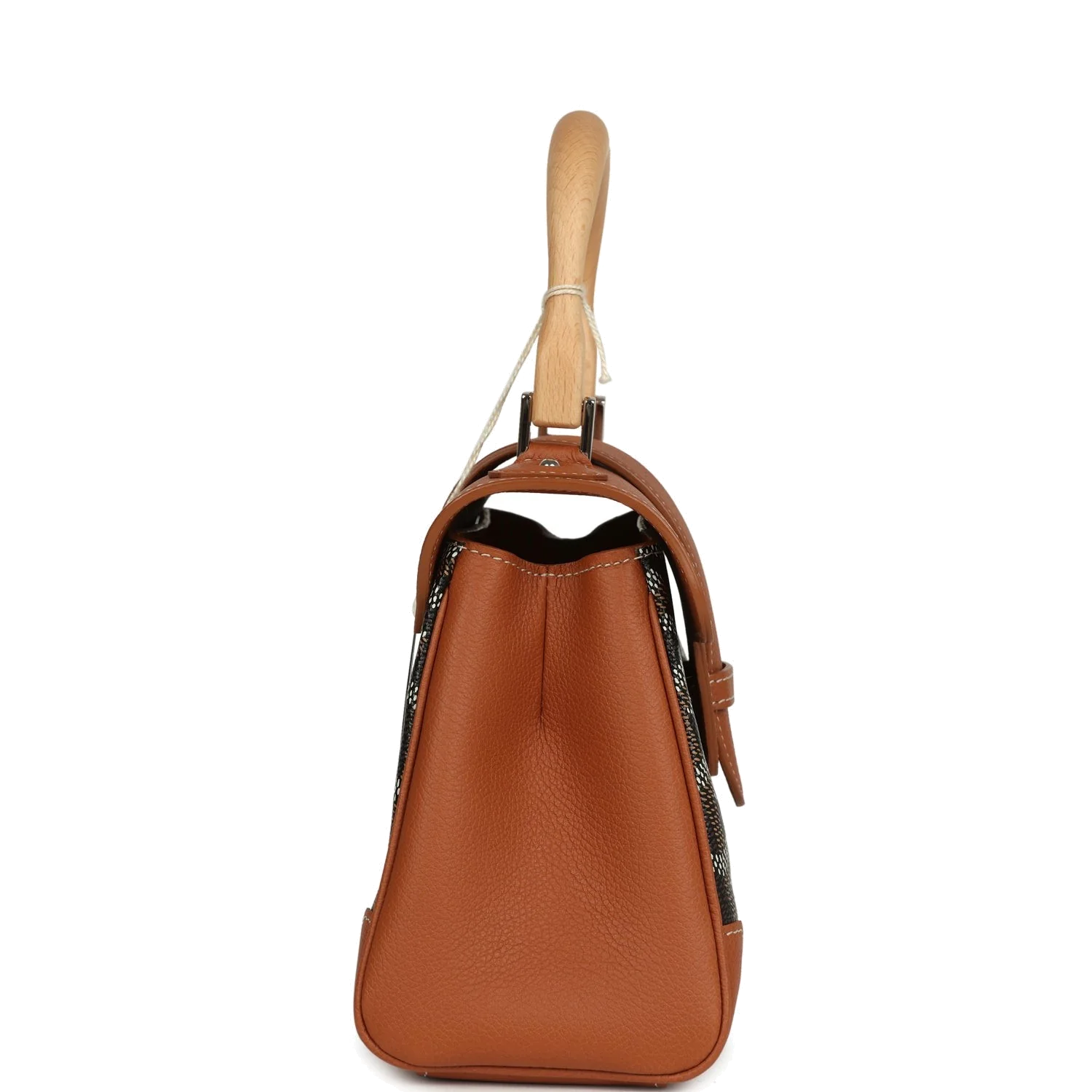 Goyard Saigon Souple Mini Bag Black and Brown Goyardine Canvas — фото 4