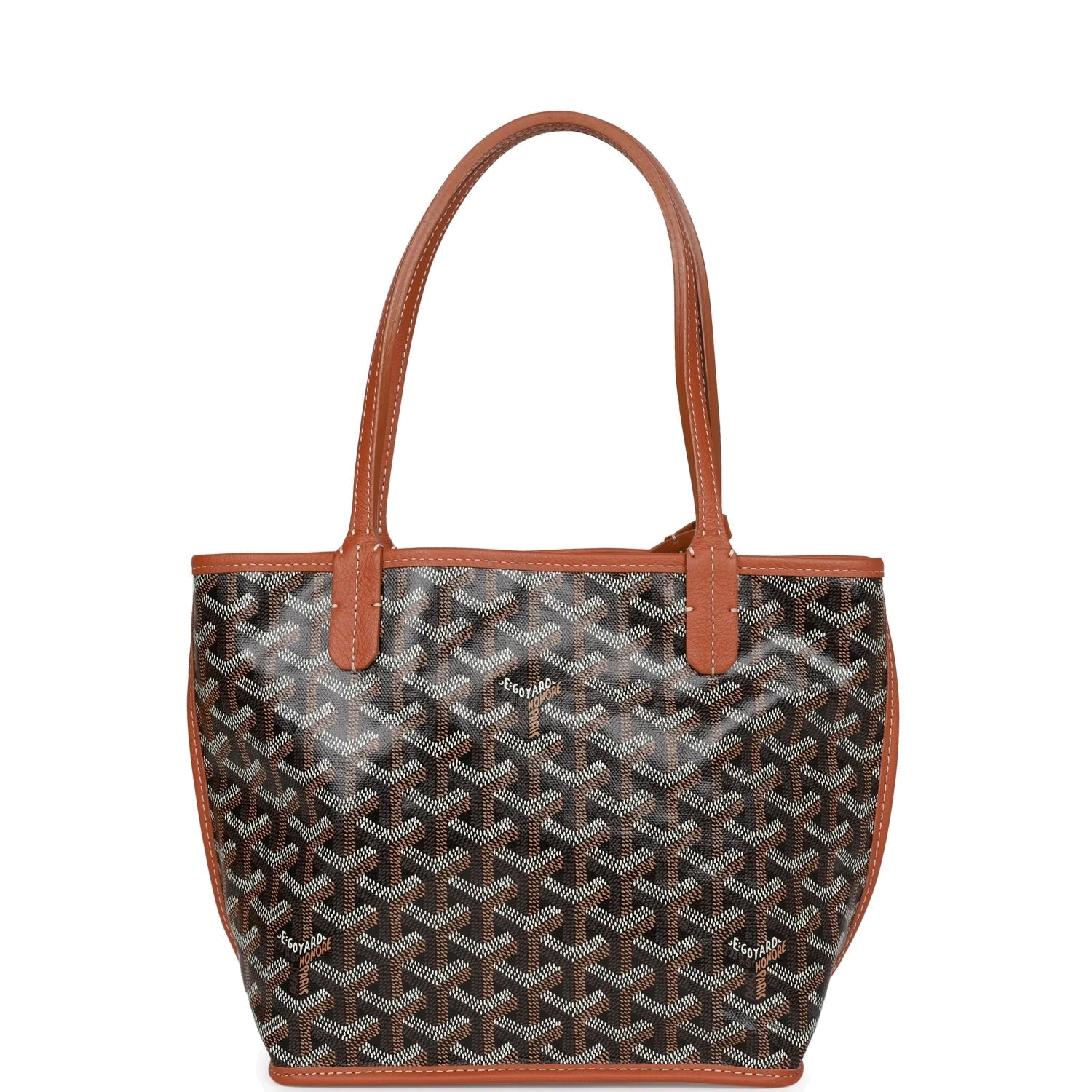 Goyard Goyardine Black Anjou Mini Reversible Tote Bag — фото 2
