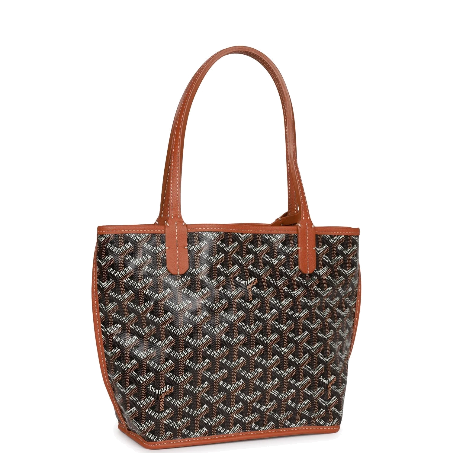 Goyard Goyardine Black Anjou Mini Reversible Tote Bag — фото 3