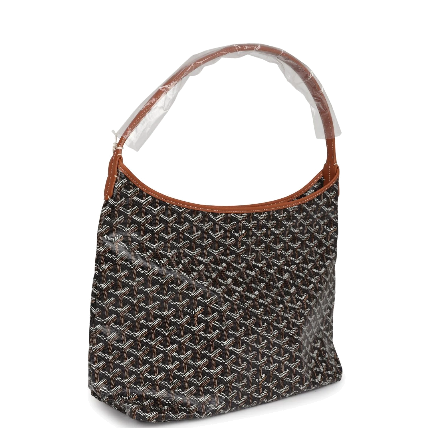 Goyard Goyardine Black and Brown Boheme PM Hobo Bag — фото 3