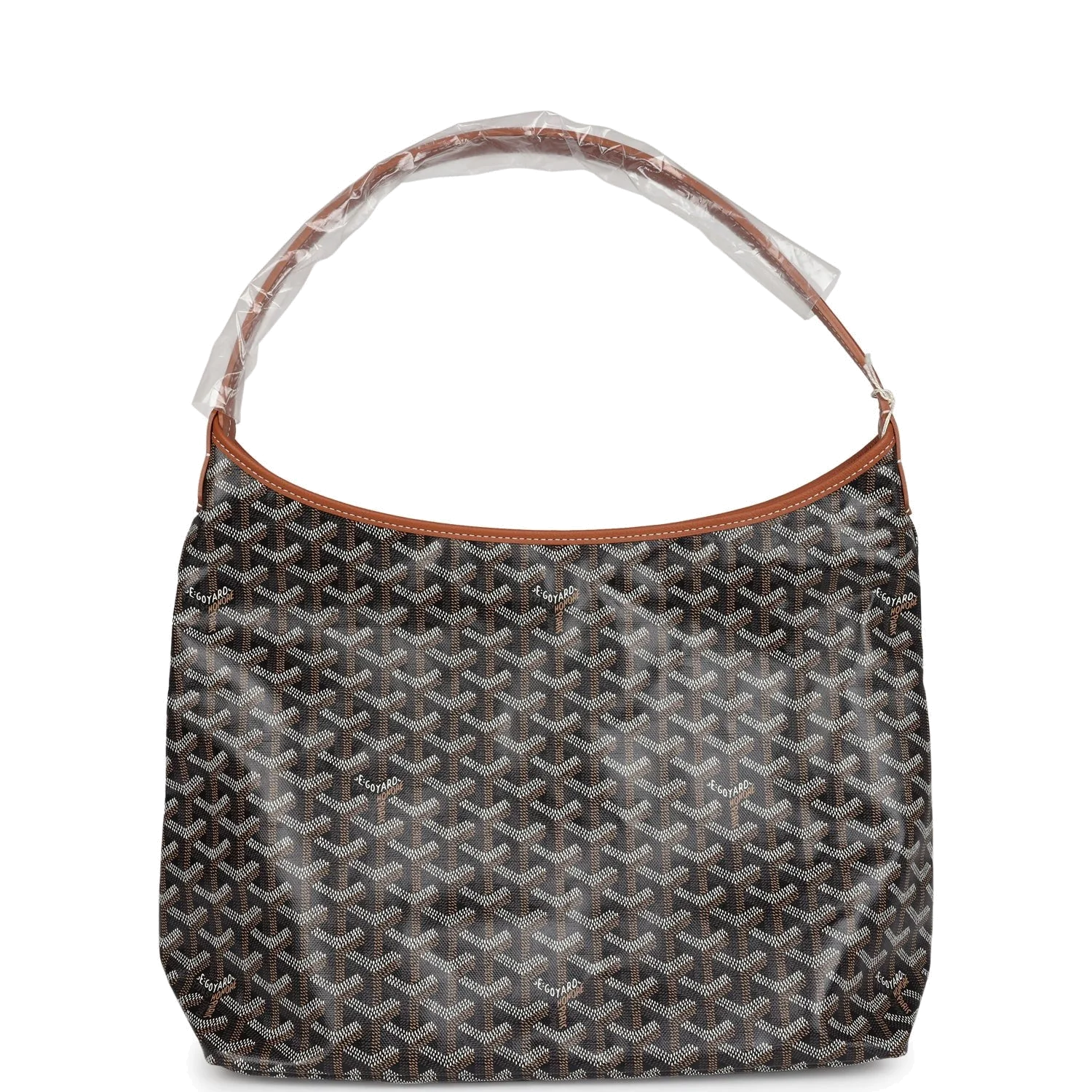 Goyard Goyardine Black and Brown Boheme PM Hobo Bag — фото 6