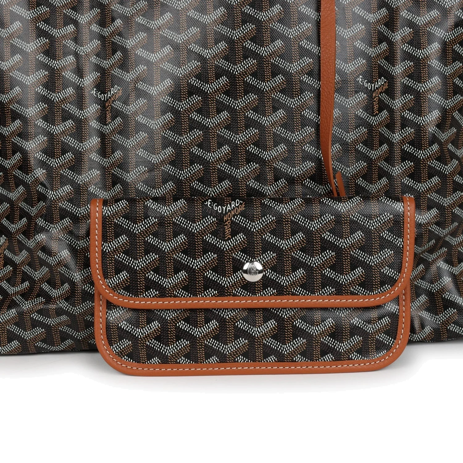 Goyard Goyardine Black Saint Louis GM Tote Bag — фото 7