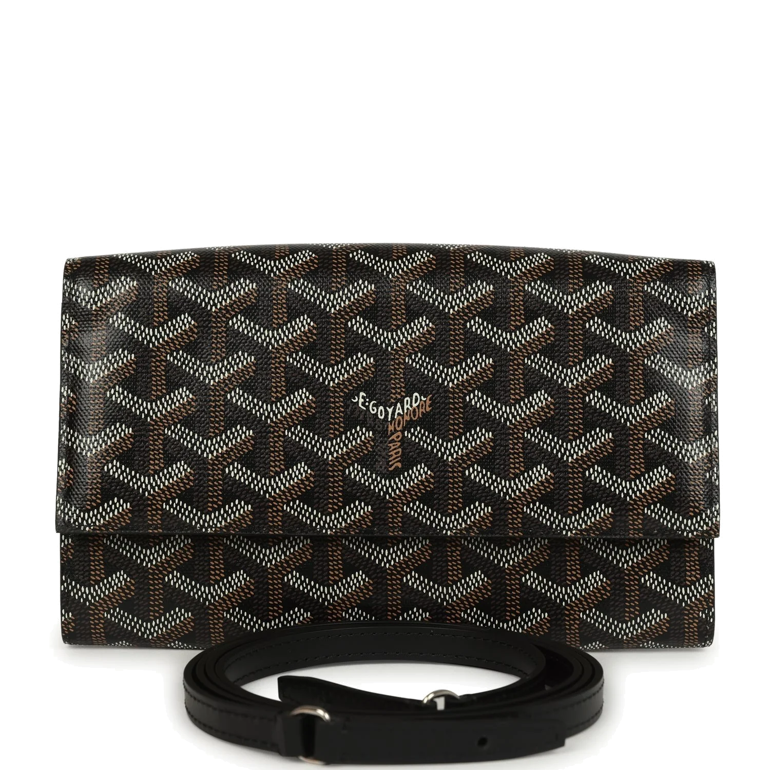 Goyard Goyardine Canvas Black Varenne Continental Wallet Bag — фото 2