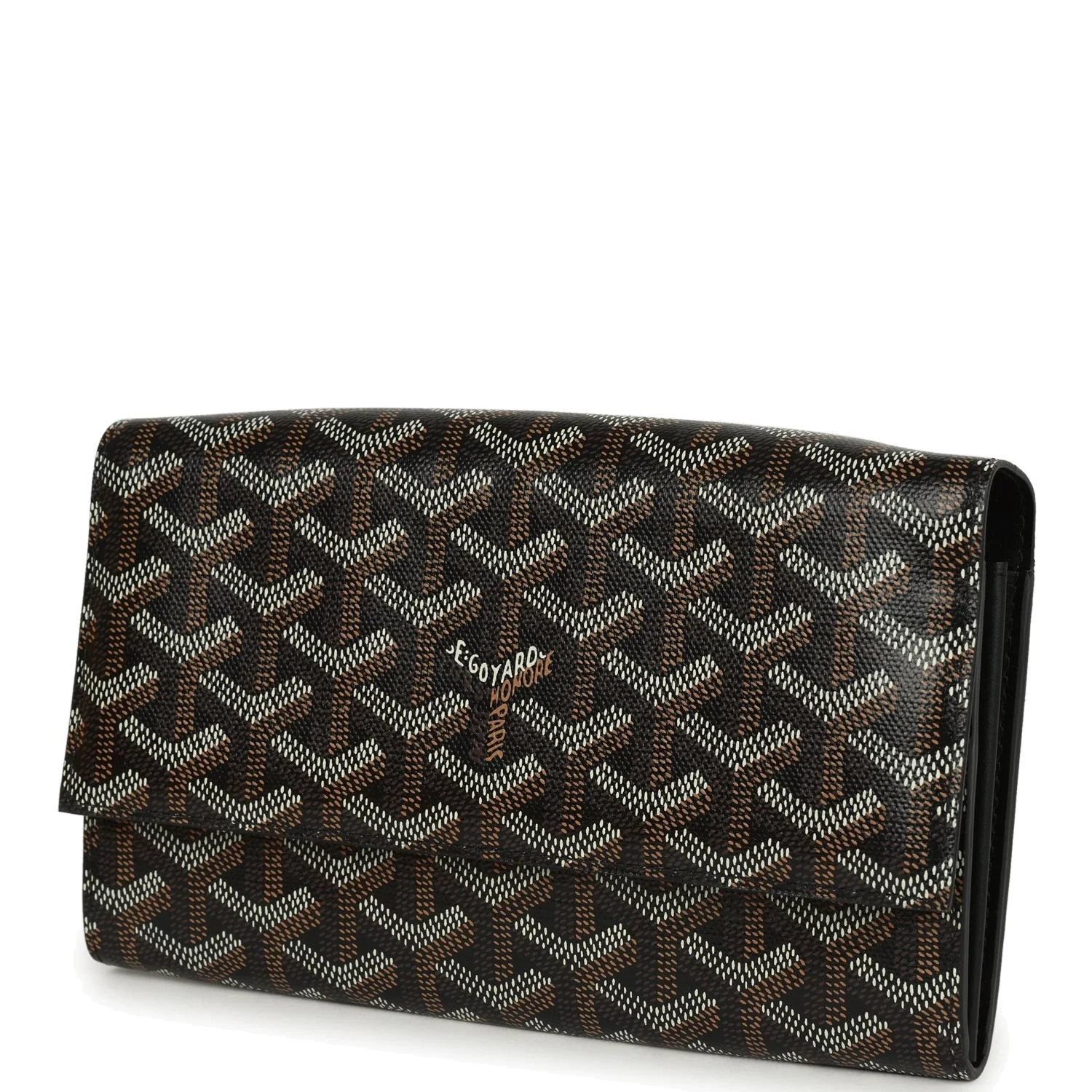 Goyard Goyardine Canvas Black Varenne Continental Wallet Bag — фото 4
