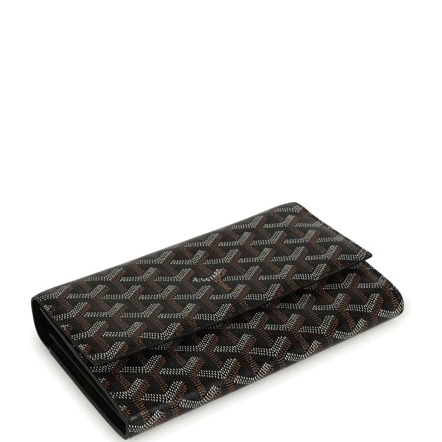 Goyard Goyardine Canvas Black Varenne Continental Wallet Bag — фото 7