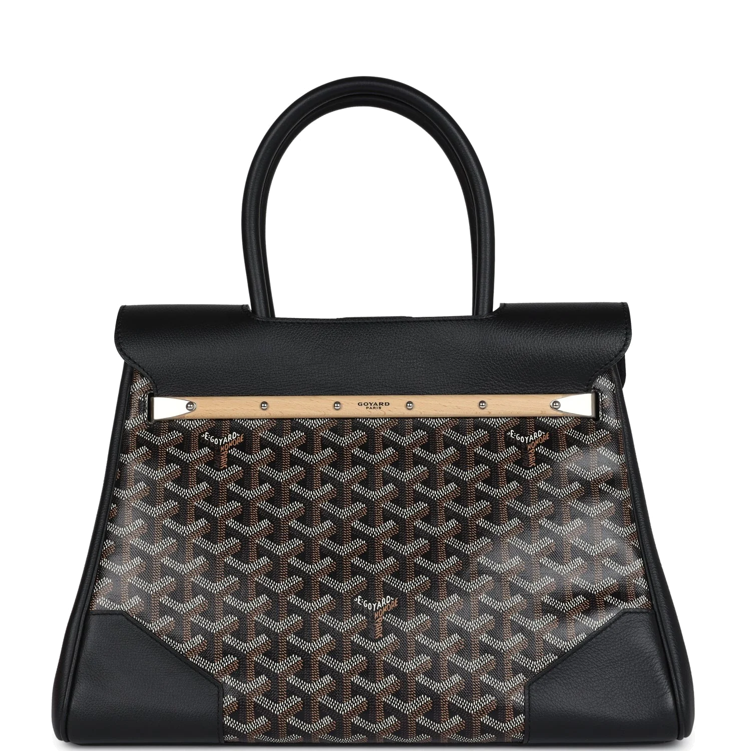 Goyard Saigon Tote Black Goyardine Canvas — фото 5