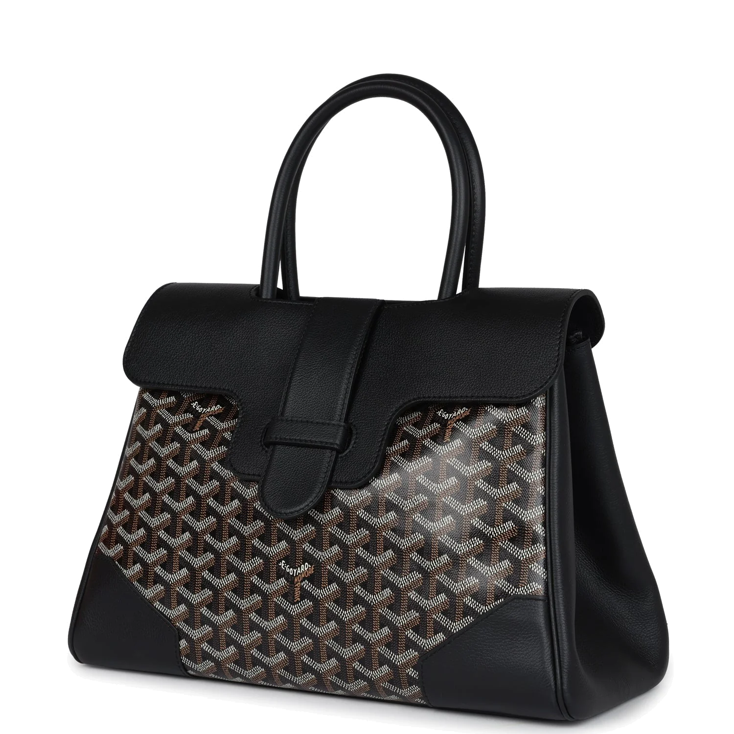 Goyard Saigon Tote Black Goyardine Canvas — фото 6