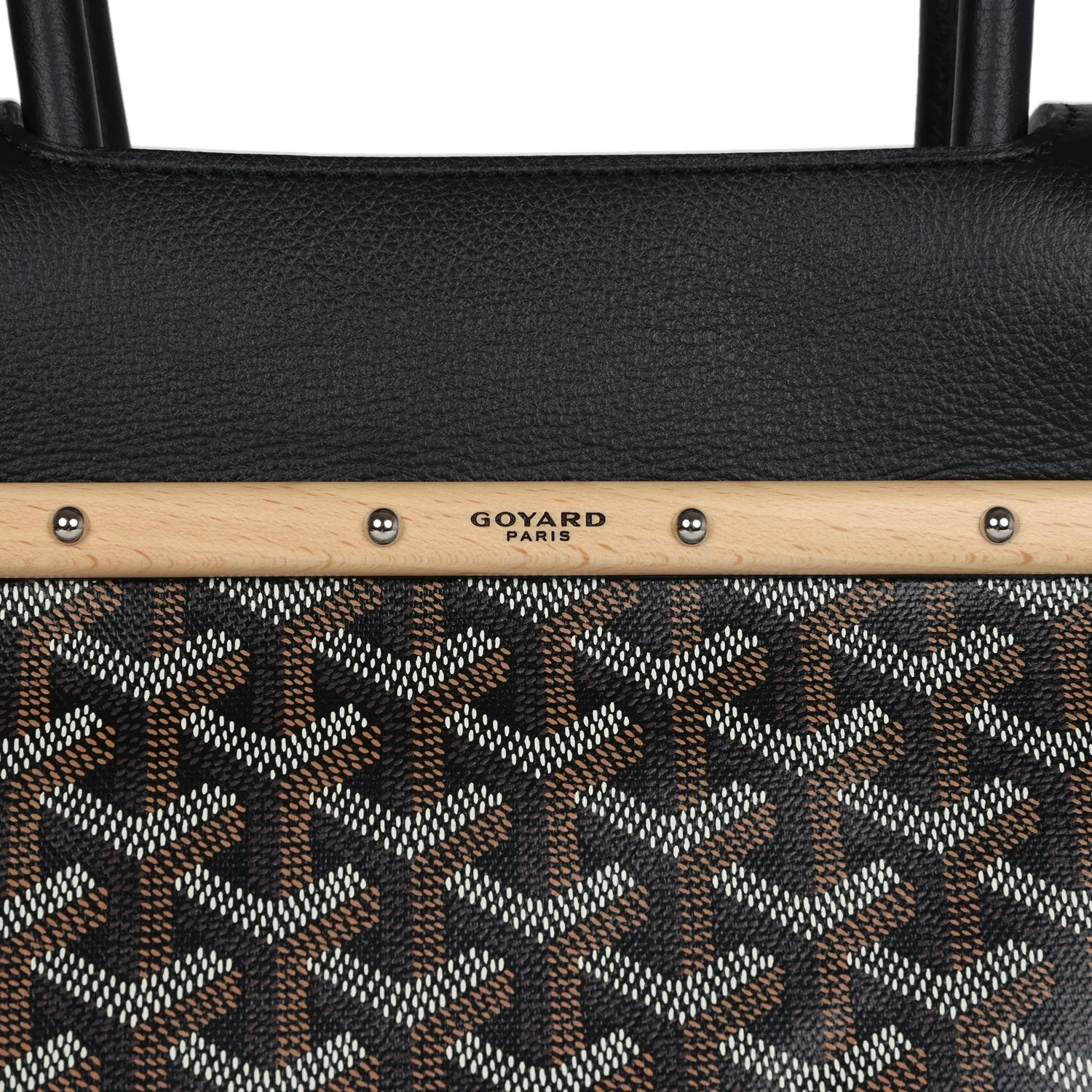 Goyard Saigon Tote Black Goyardine Canvas — фото 7