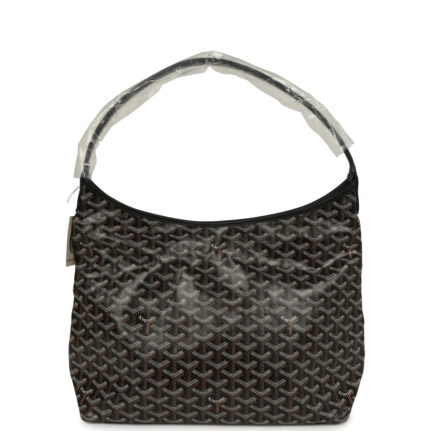Goyard Goyardine Black Boheme Hobo Bag