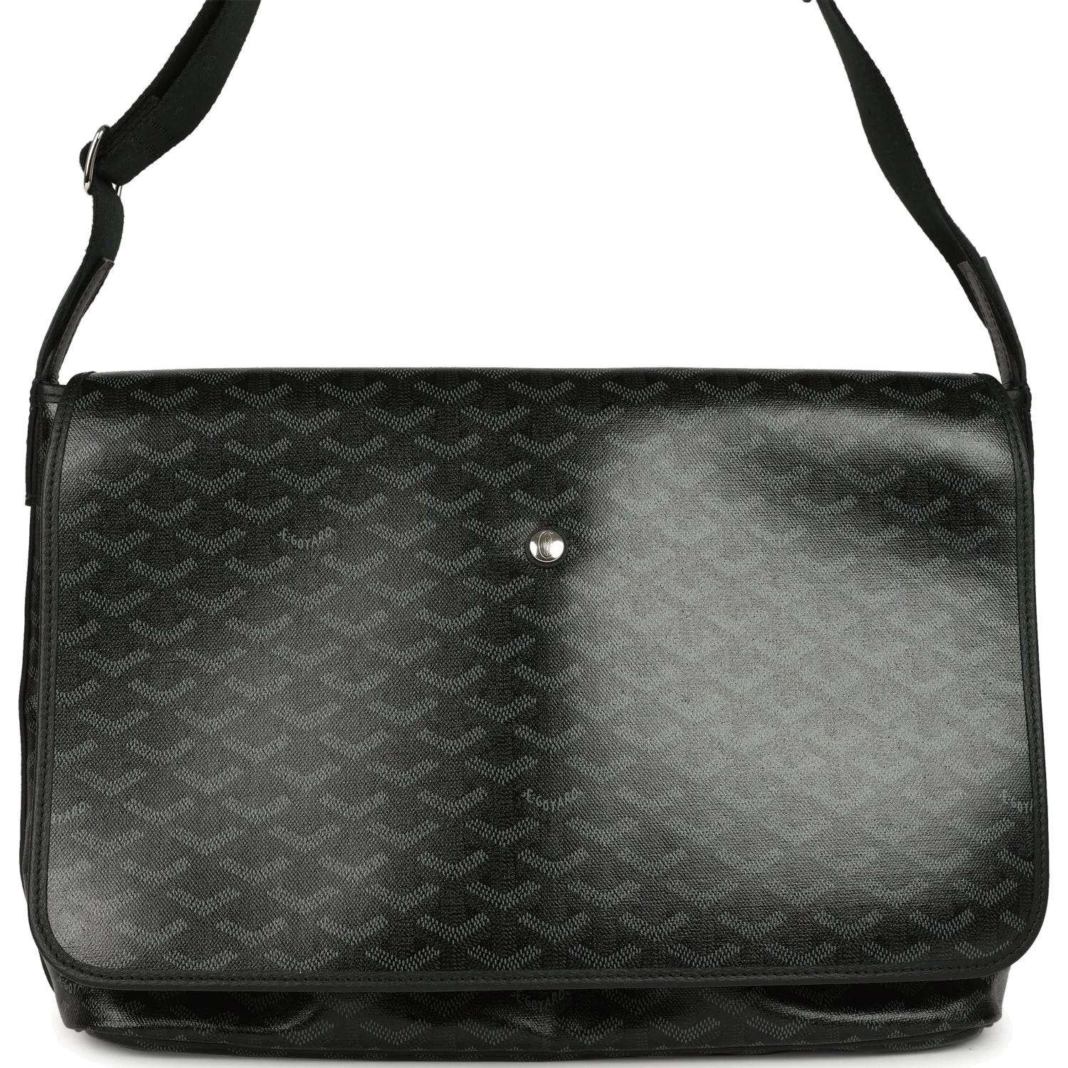 Goyard Goyardine Canvas Black Capetien MM Messenger Bag — фото 2