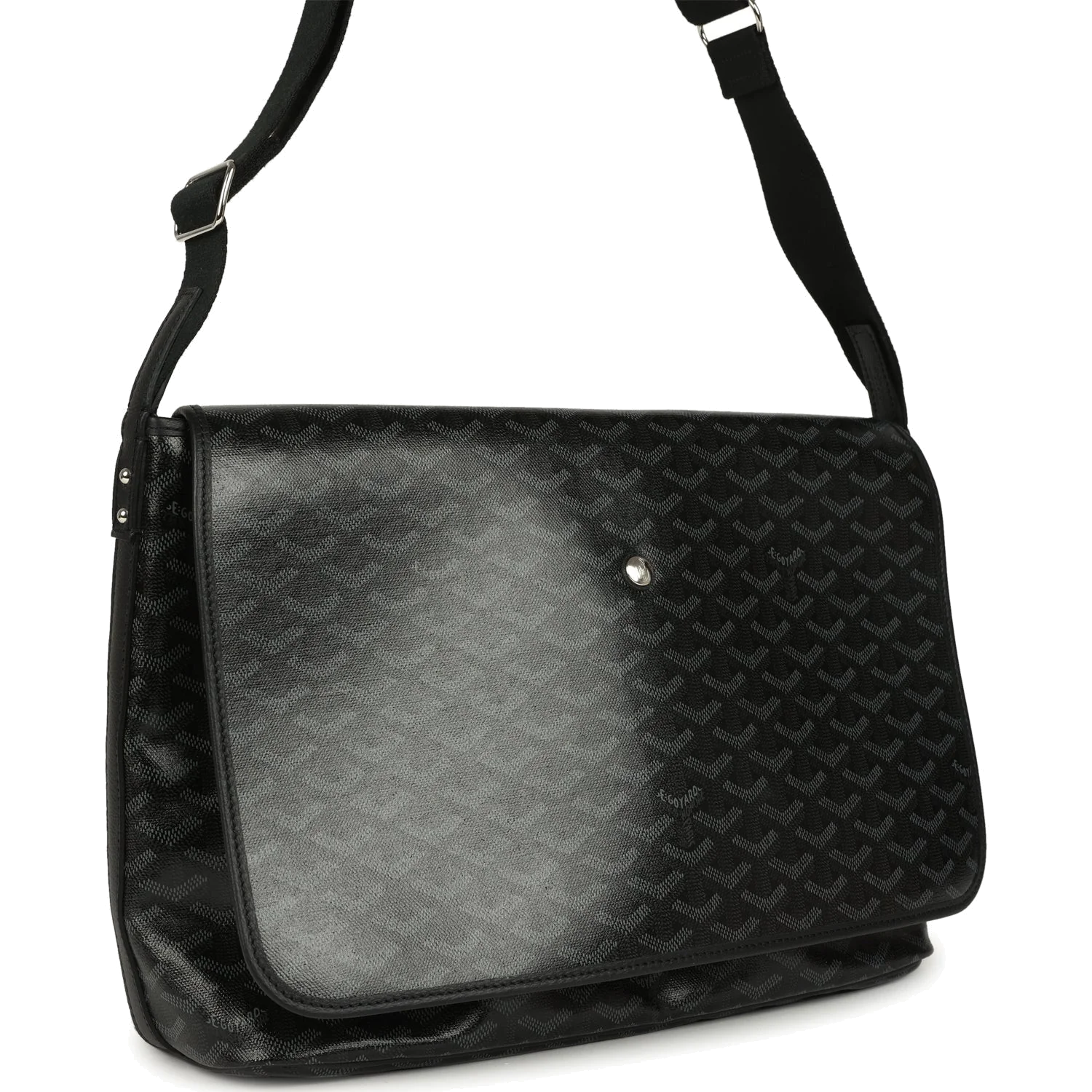 Goyard Goyardine Canvas Black Capetien MM Messenger Bag — фото 3