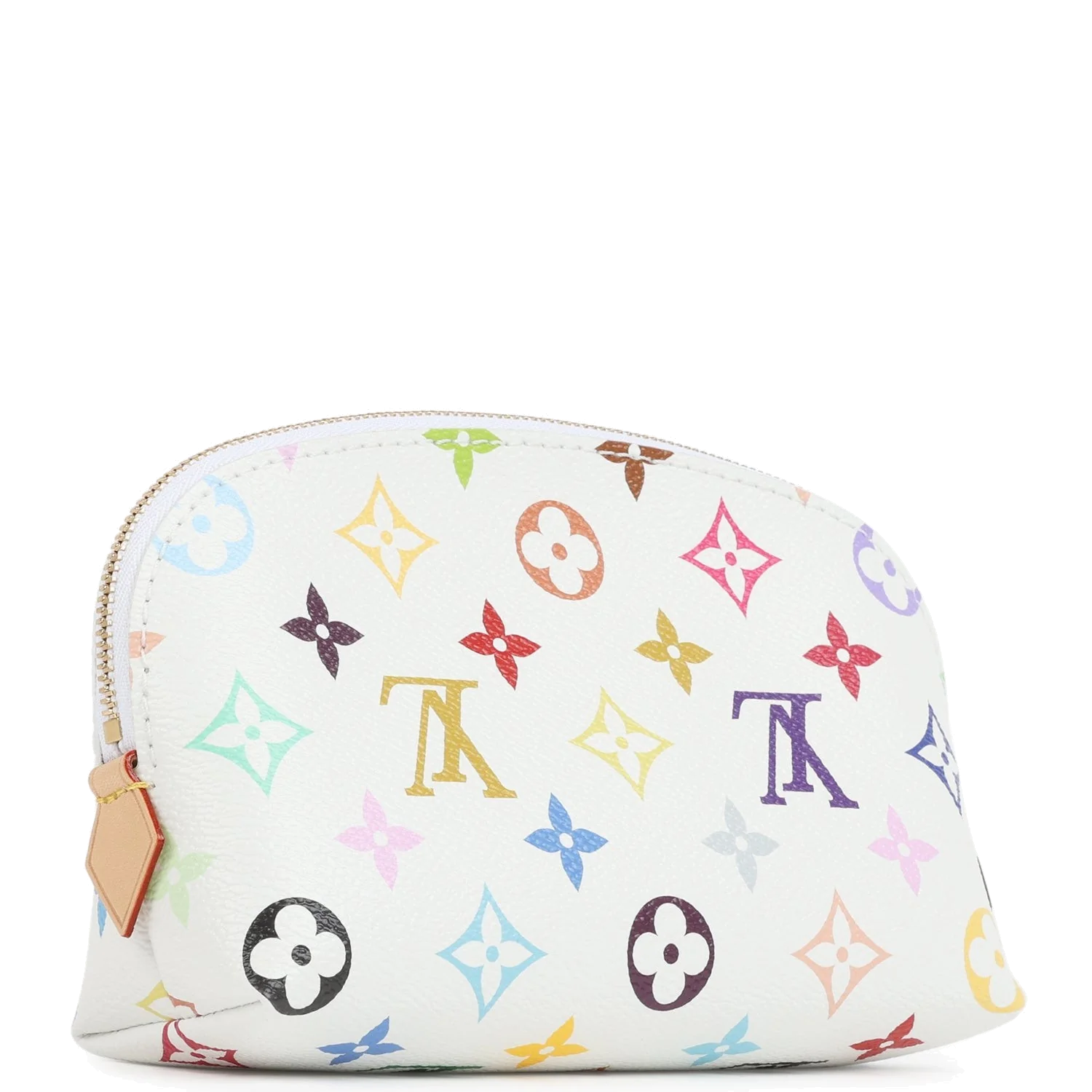Louis Vuitton X Takashi Murakami Cosmetic Pouch PM White Multicolored Monogram — фото 3