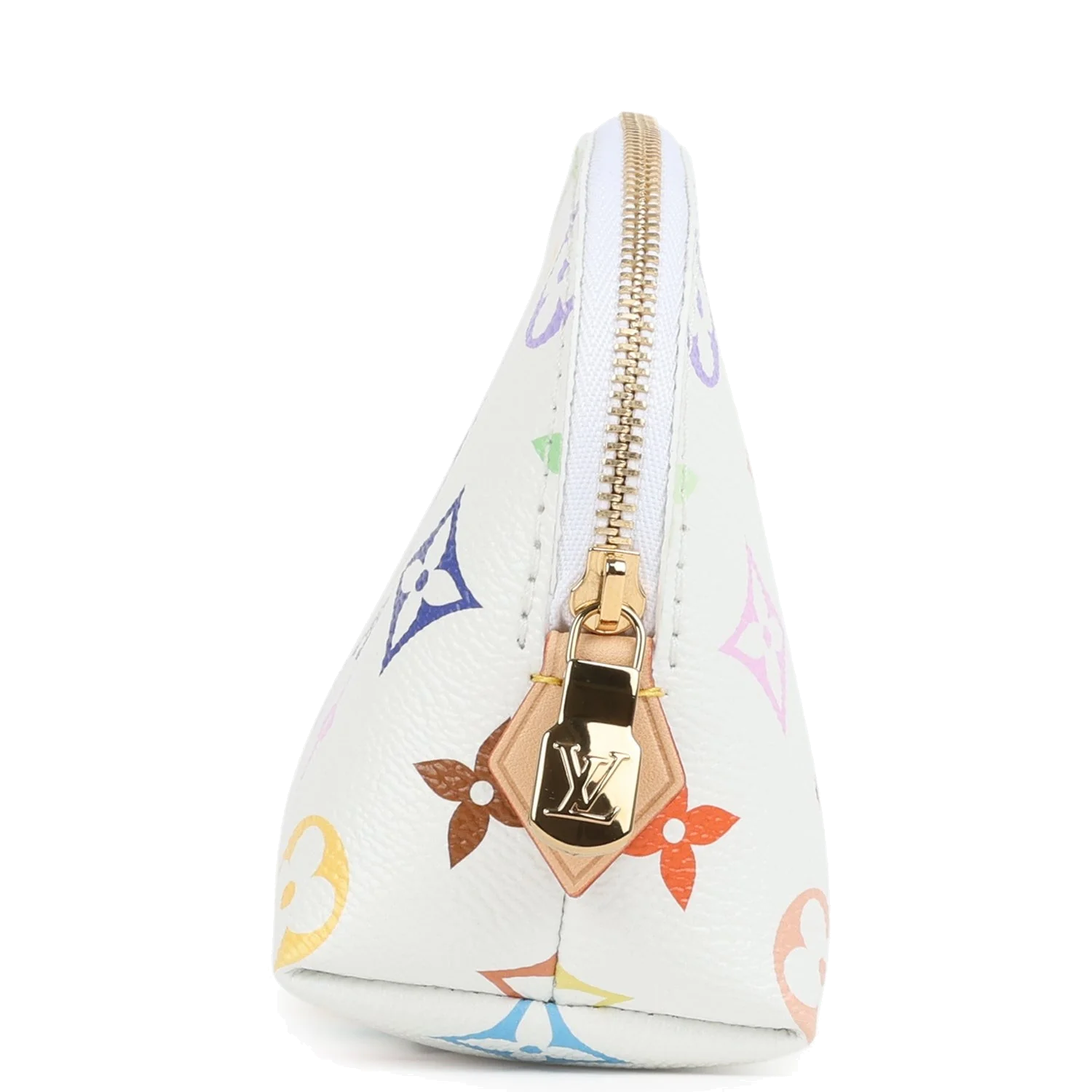 Louis Vuitton X Takashi Murakami Cosmetic Pouch PM White Multicolored Monogram — фото 4