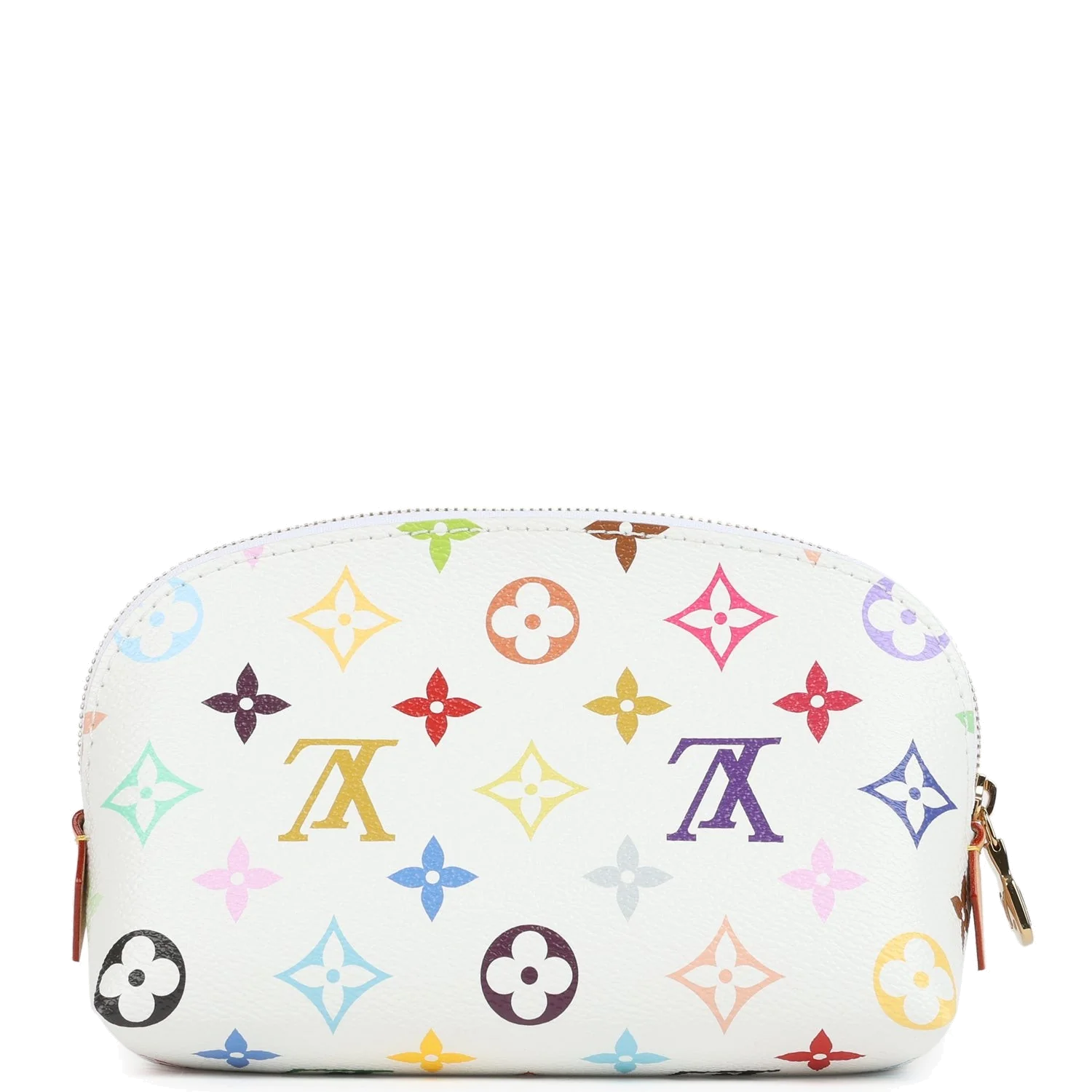 Louis Vuitton X Takashi Murakami Cosmetic Pouch PM White Multicolored Monogram — фото 5