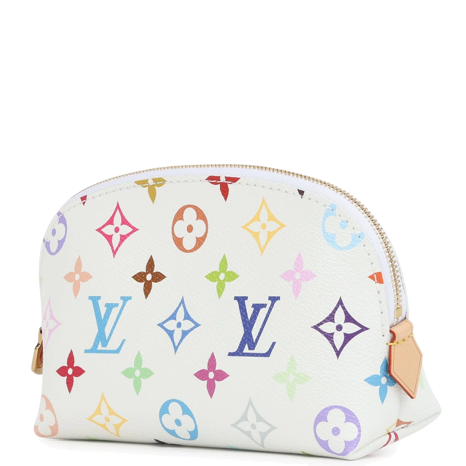 Louis Vuitton X Takashi Murakami Cosmetic Pouch PM White Multicolored Monogram — фото 7