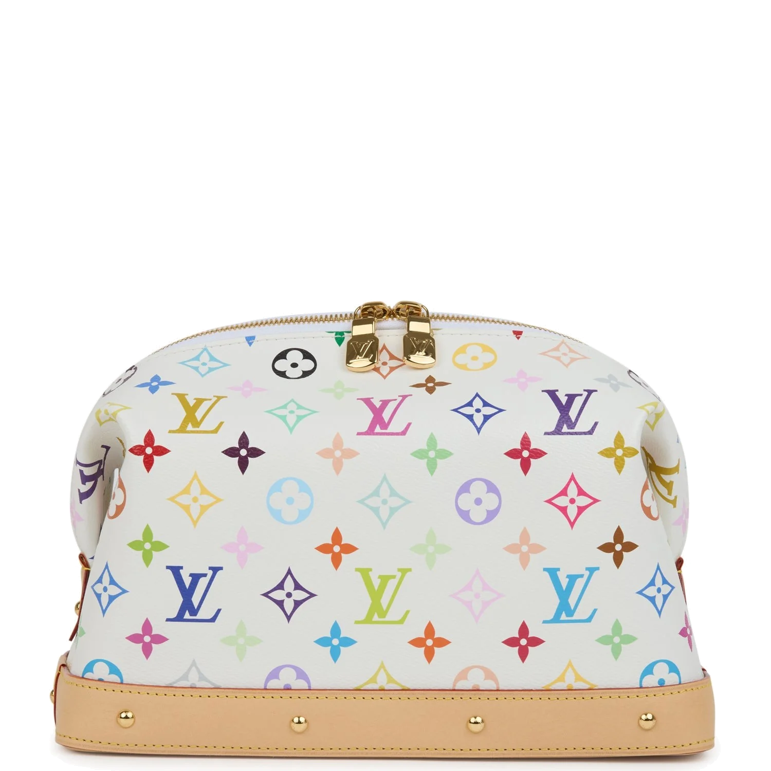 Louis Vuitton X Takashi Murakami Cosmetic Pouch GM White Multicolored Monogram