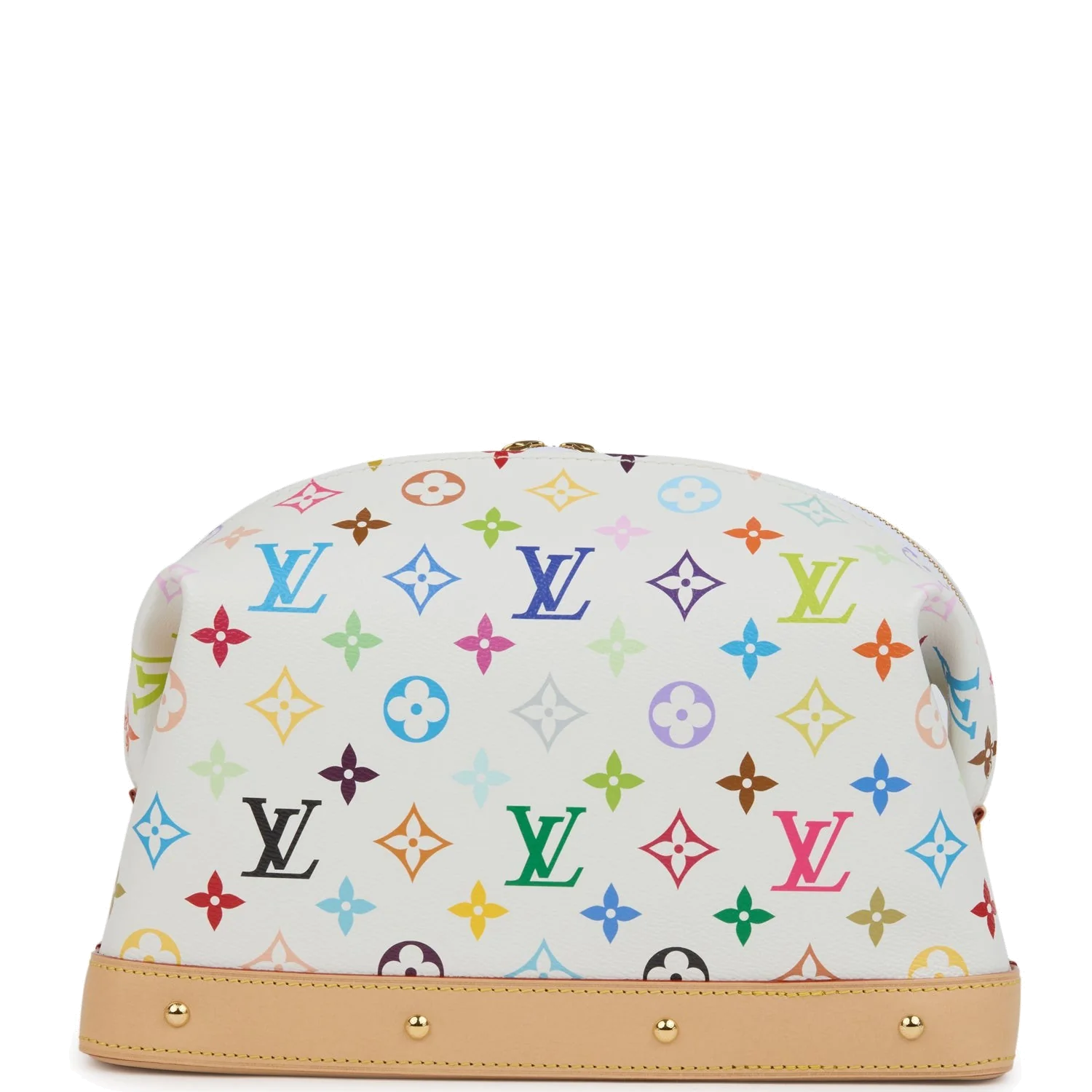Louis Vuitton X Takashi Murakami Cosmetic Pouch GM White Multicolored Monogram — фото 5