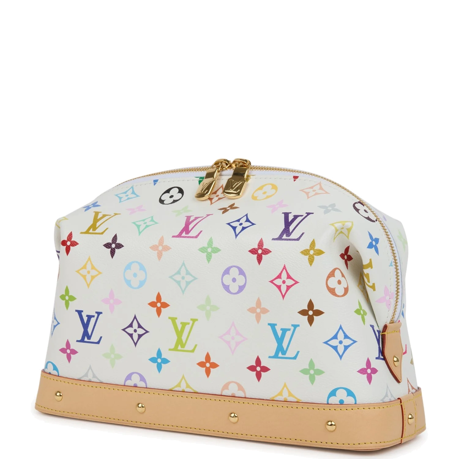Louis Vuitton X Takashi Murakami Cosmetic Pouch GM White Multicolored Monogram — фото 6