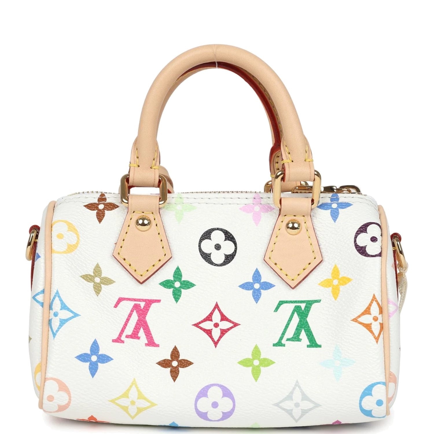 Louis Vuitton X Murakami Nano Speedy Bag White Multicolor Monogram — фото 5