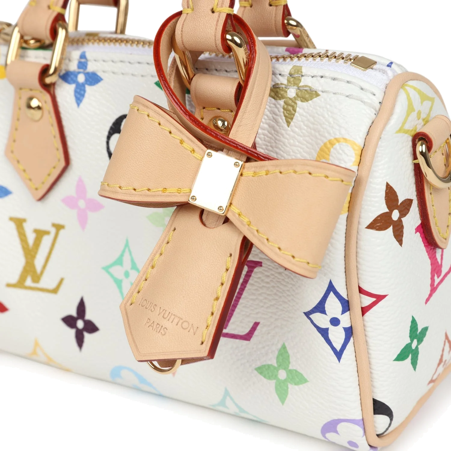 Louis Vuitton X Murakami Nano Speedy Bag White Multicolor Monogram — фото 8