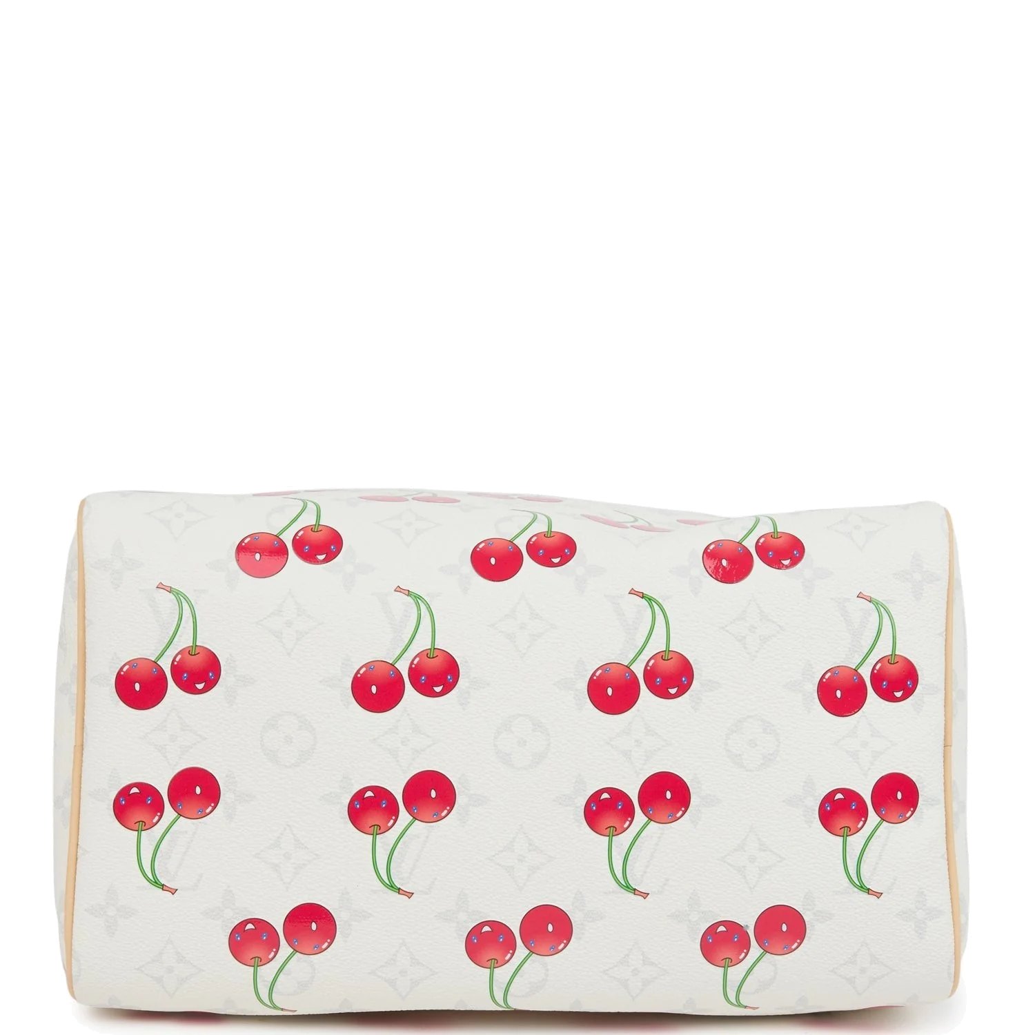 Louis Vuitton X Takashi Murakami Soft Speedy Bandouliere 30 Cherry White Monogram — фото 7