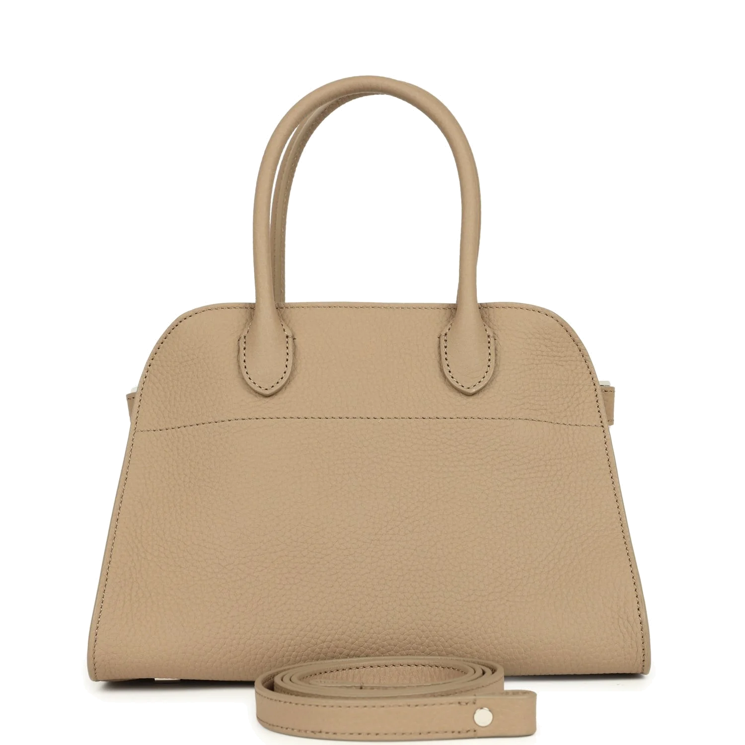The Row Soft Margaux 10 Bag Dark Taupe Calfskin — фото 2