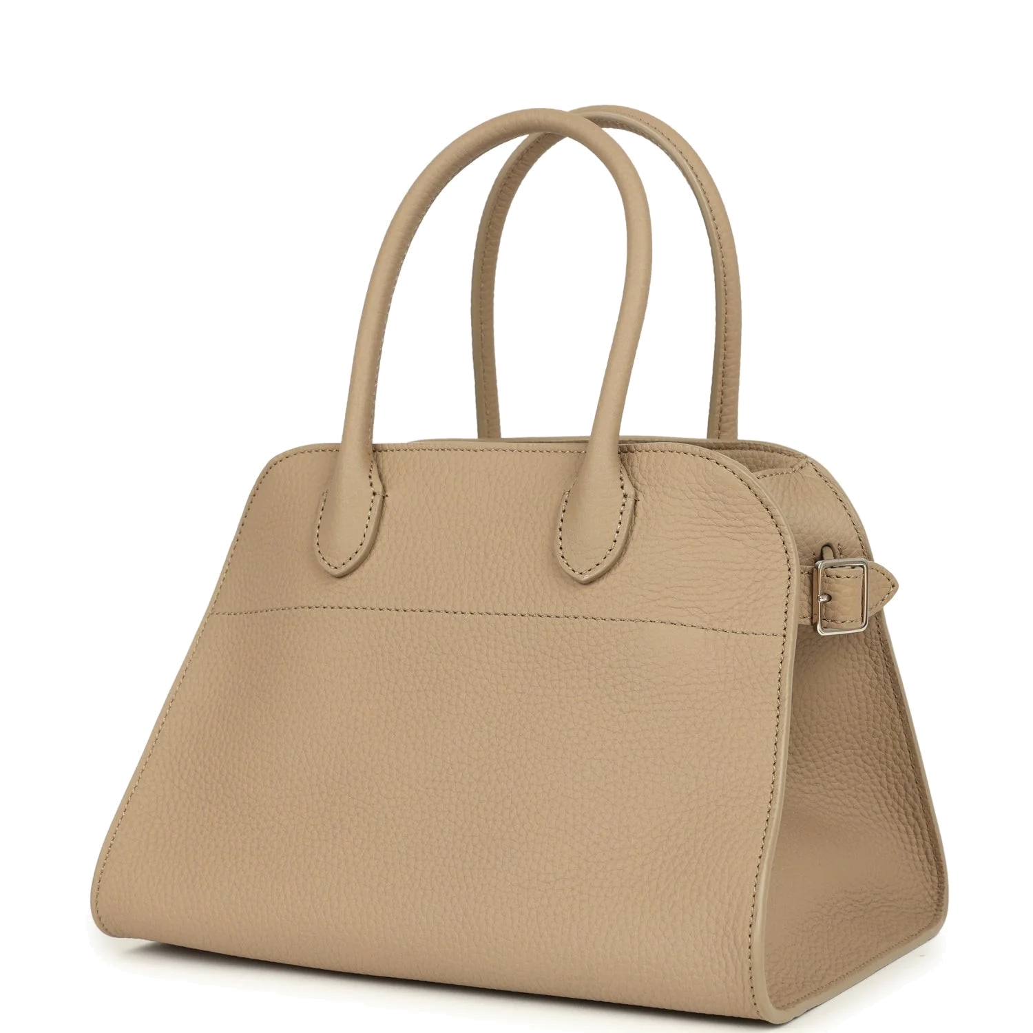 The Row Soft Margaux 10 Bag Dark Taupe Calfskin — фото 4