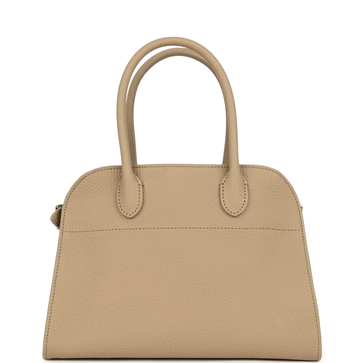 The Row Soft Margaux 10 Bag Dark Taupe Calfskin — фото 6