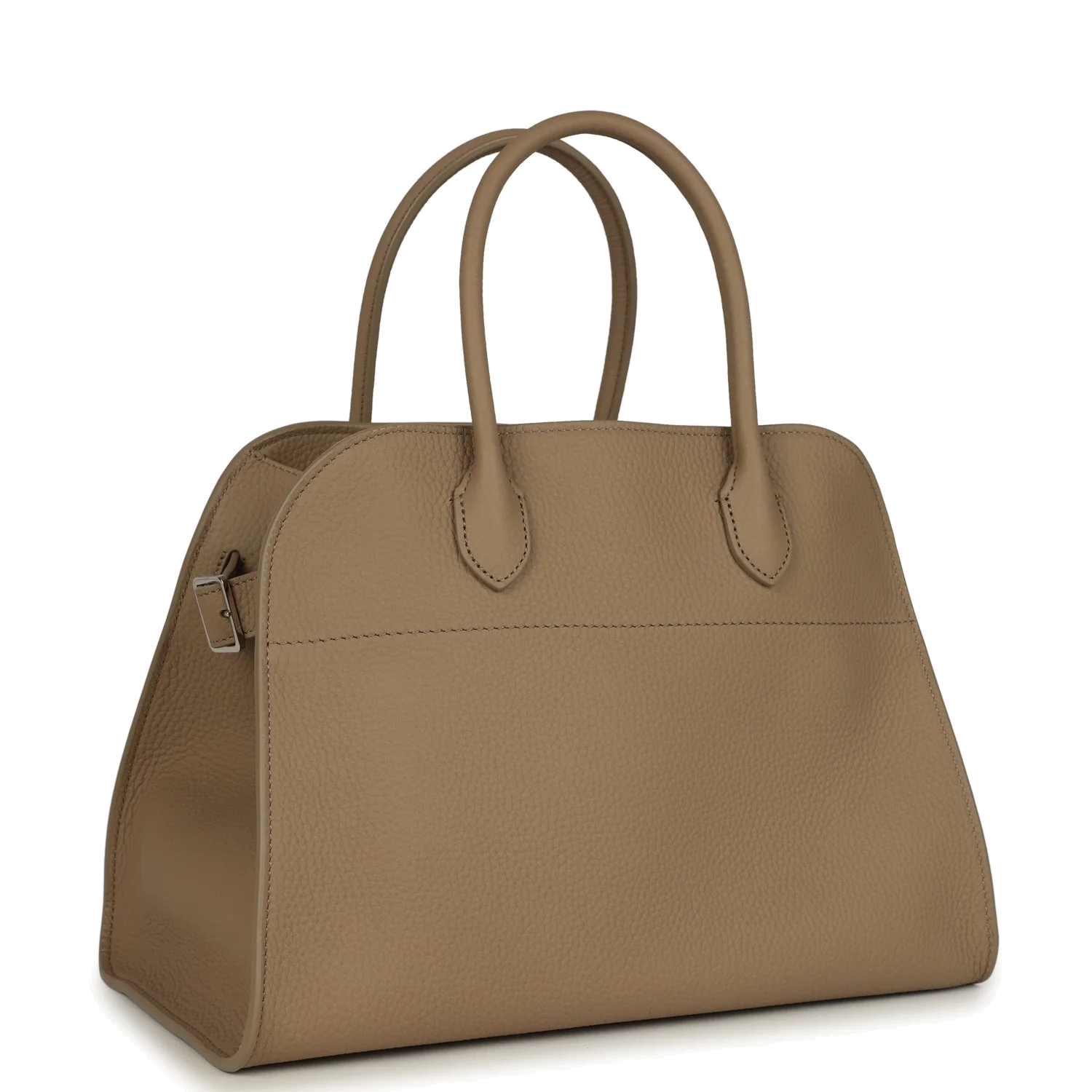 The Row Soft Margaux 12 Bag Dark Taupe Calfskin — фото 3