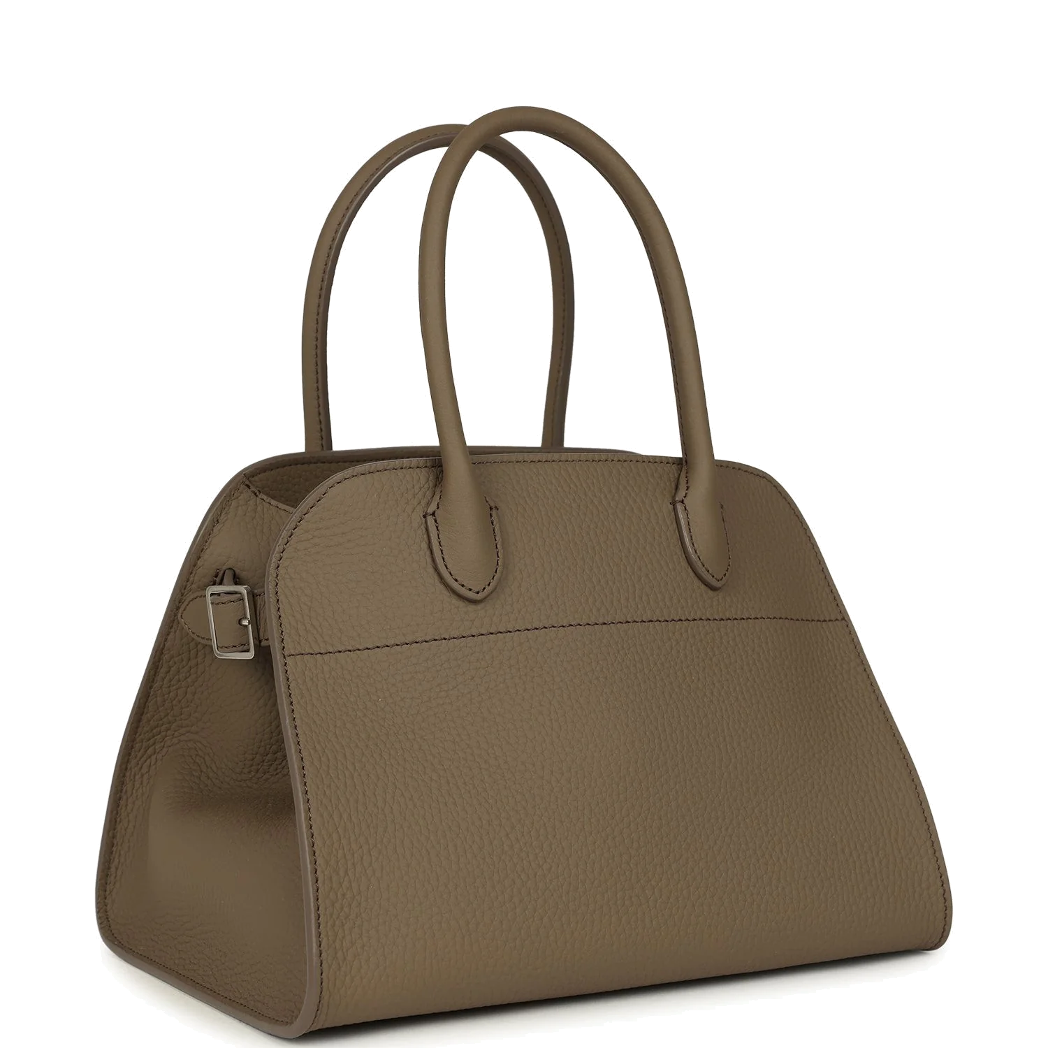 The Row Soft Margaux 10 Bag Smoked Taupe Calfskin — фото 3