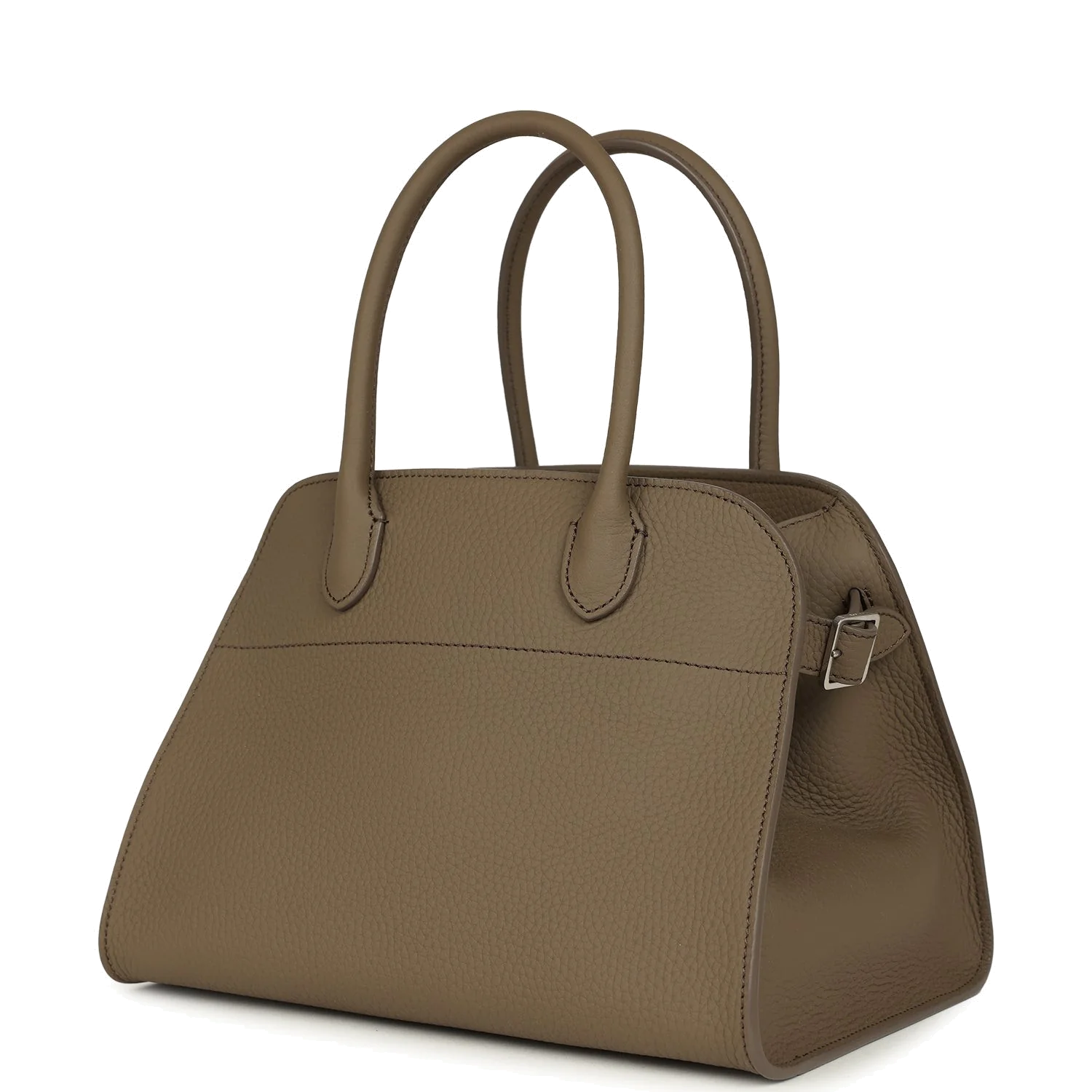 The Row Soft Margaux 10 Bag Smoked Taupe Calfskin — фото 6