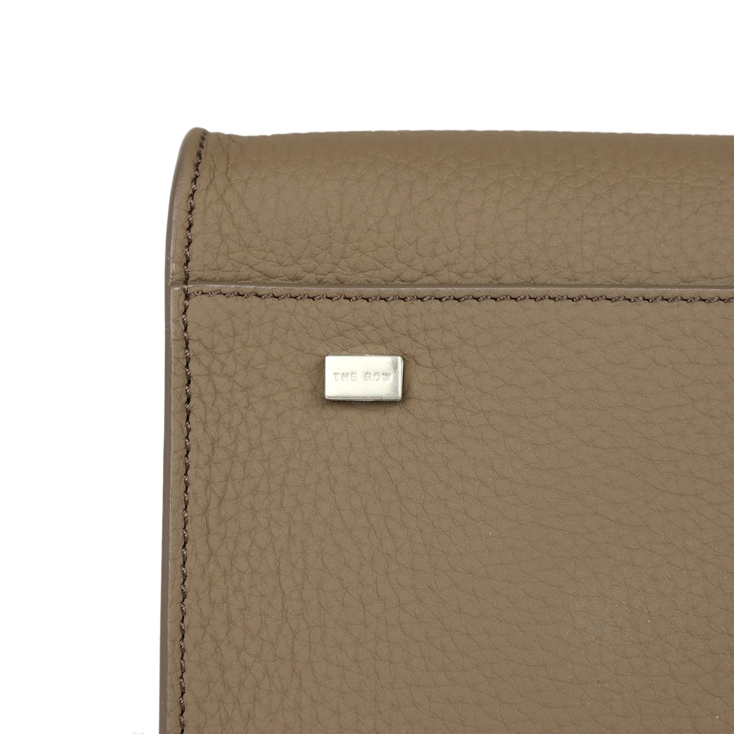 The Row Soft Margaux 10 Bag Smoked Taupe Calfskin — фото 8